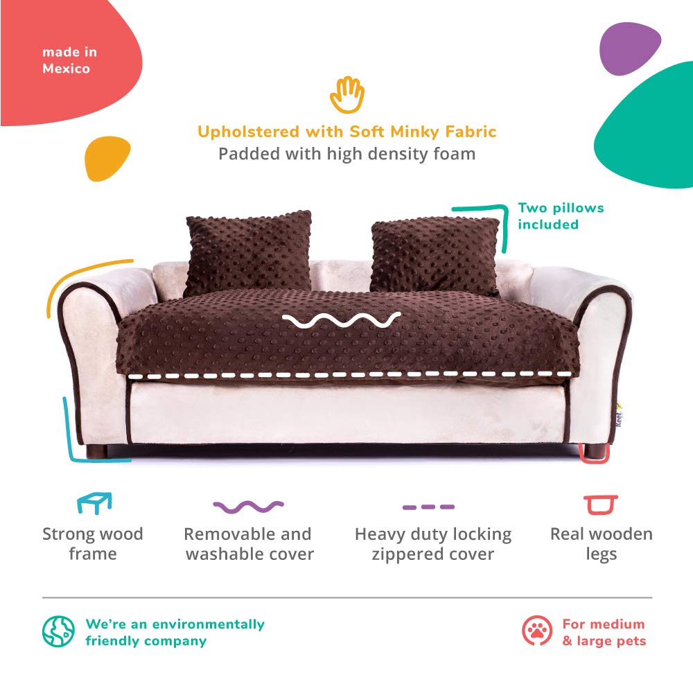 Moots Westerhill Pet Sofa Bed, Deluxe Sofa Pet Bed, Comfortable Sofa For Dogs, Dog Sofa Easy To Coordinate, Durable, Stylish And