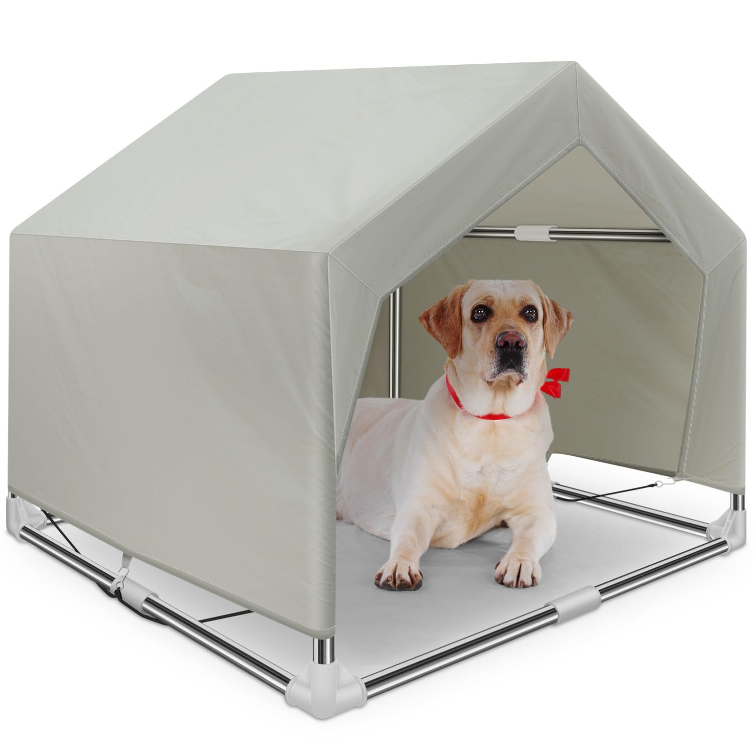 Dog Shade Shelter Outdoor Medium Tent Dog House For Medium Dogs, Outdoor Dog Tent, Outside Sun Rain Canopy Pet House For Cats, R