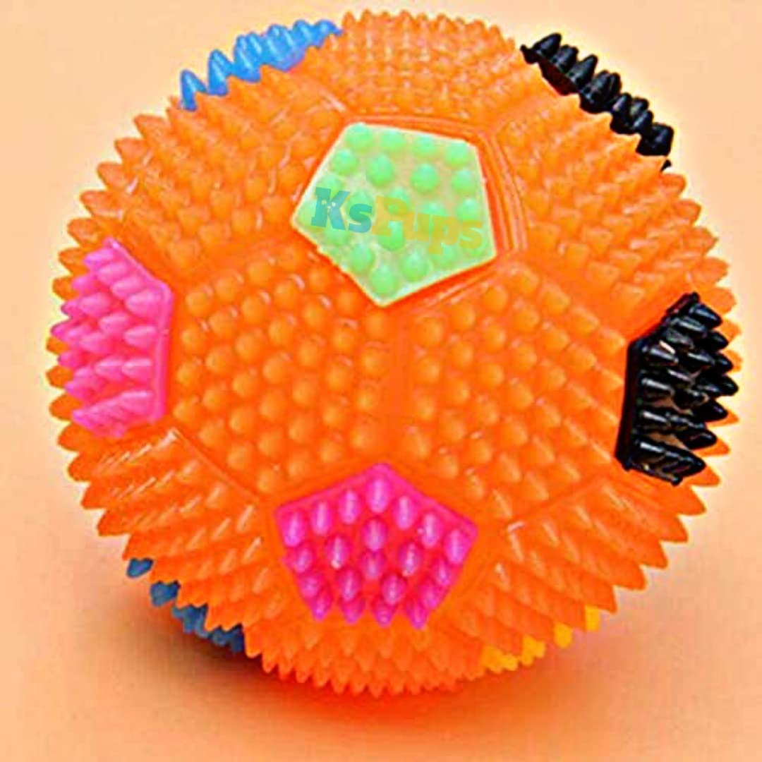 RED GERMAN Led Whistle Squeaky Squeaker Sound Ball Puppy Dog Cat Pet Chew Playing Rubber Ball Toy 1Pcs Set