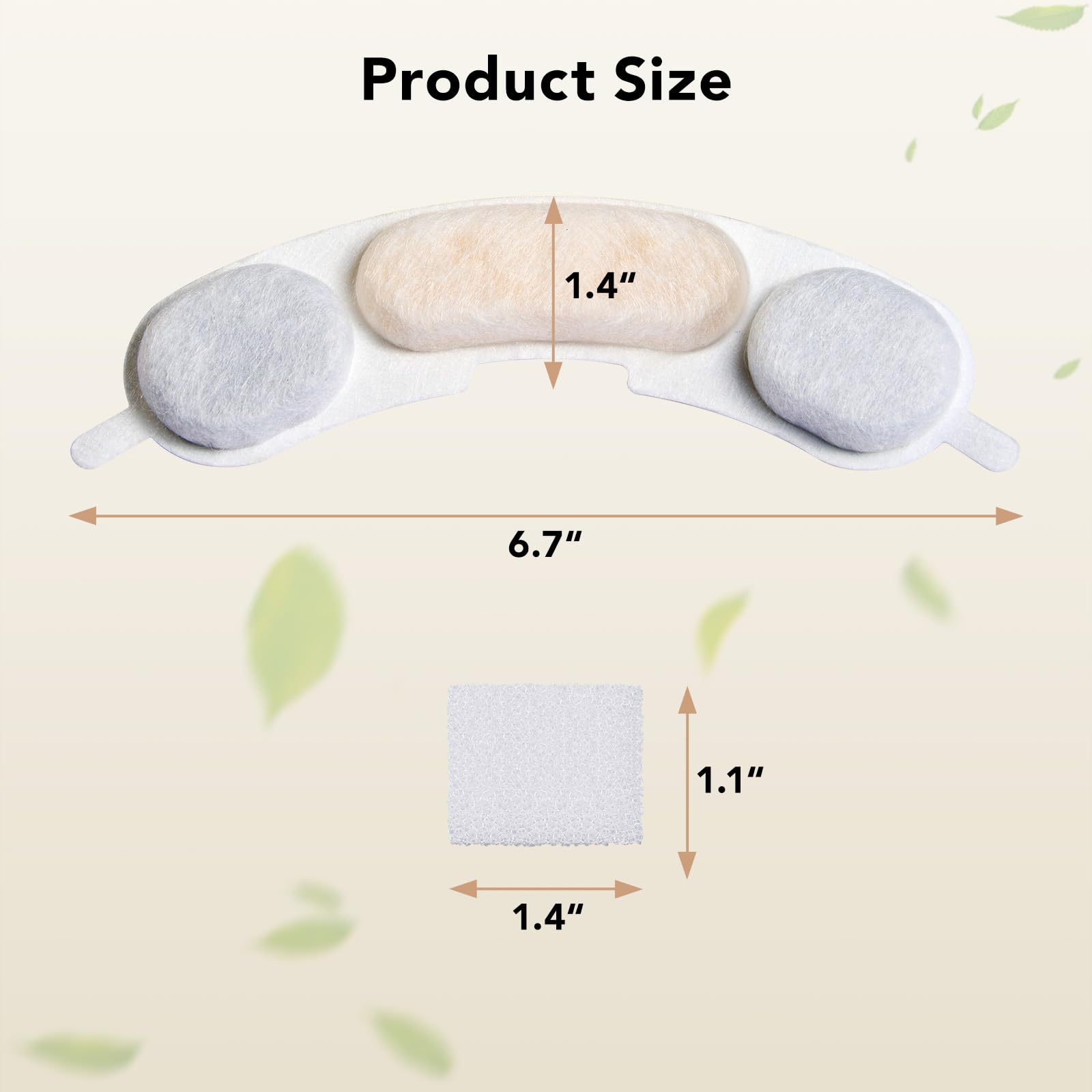 Smartoo Official 3 Packs Dog Water Filter Replacement And 3 Sponges For 7L/236Oz/1.8Gal Stainless Steel Dog Water Fountain