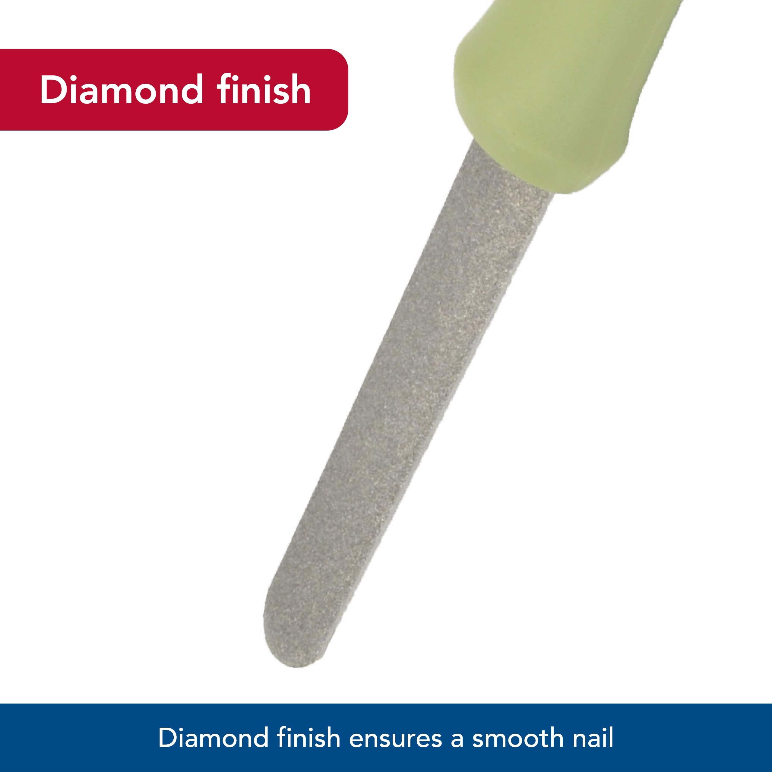 Coastal Pet Safari Dog Diamond Nail File - Diamond Finish For Smooth Nails - Removes Burs From Outdoor & Indoor Dogs - One Size