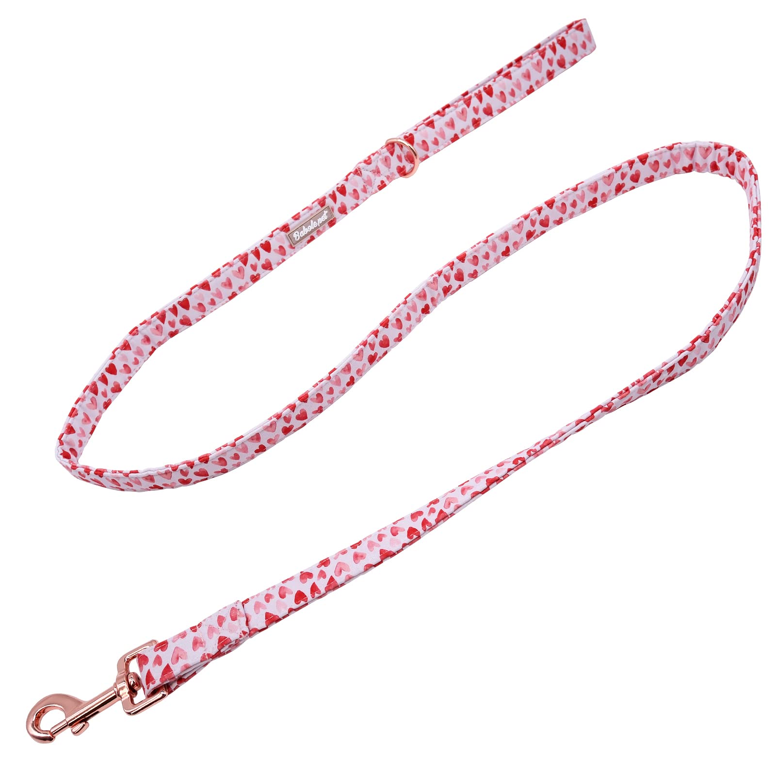 Babole Pet Valentine'S Day Dog Leash,Durable Handmade Dog Leashes With Soft Handle,Manual Dog Leashes Matching White Red Pink Love Dog Collars For Small Medium Large Dogs,Xs,Lenth 120Cm