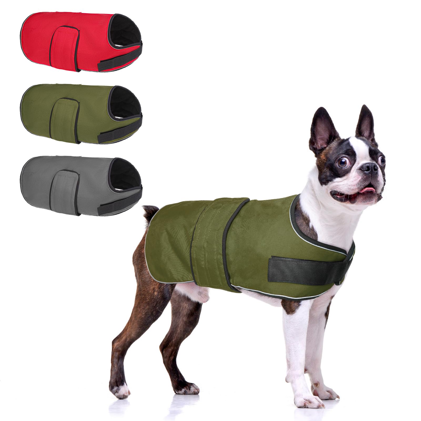 BEAUTYZOO Reflective Dog Winter Coat - Waterproof Windproof Dog Jacket with Fleece Lining - Sizes for Small to Great Dane