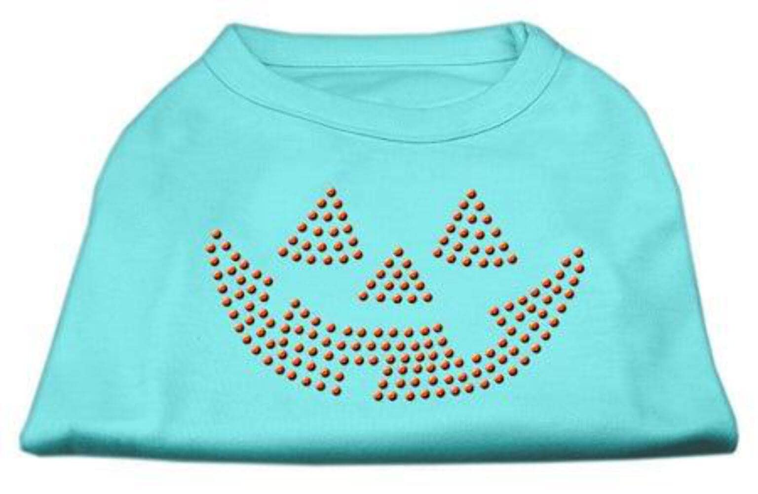 Halloween Pet Dog & Cat Shirt Rhinestone, Jack O' Lantern Baby Blue XS (0-3 lbs.)