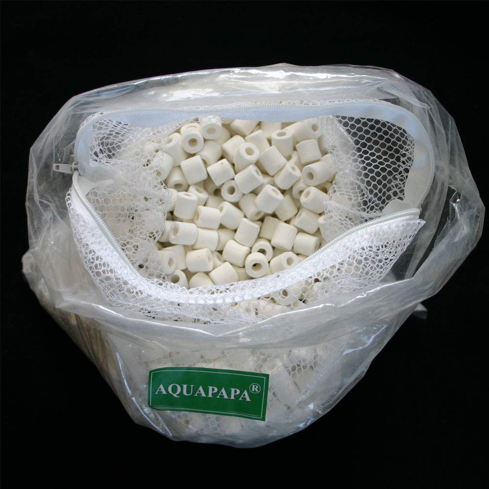 Aquacity Premier Bulk Bio Ceramic Rings Filter Media For Aquarium Koi Fish Pond Reef Filter (10 Lbs)