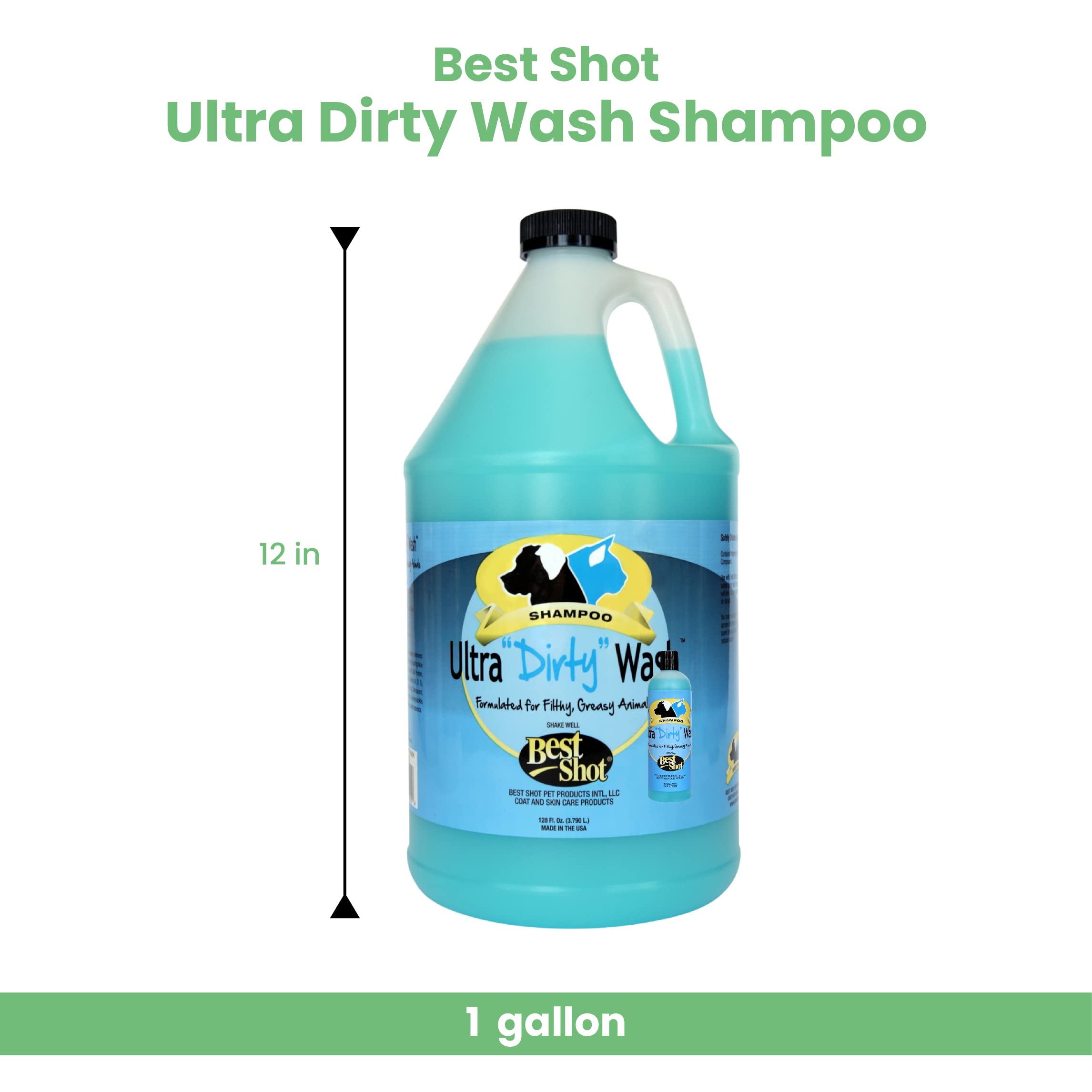 Best Shot Ultra Dirty Wash Shampoo, Coat And Skincare Product For Dogs And Cats, Soap-Free, Quick-Rinsing, Refreshing Agree Musk
