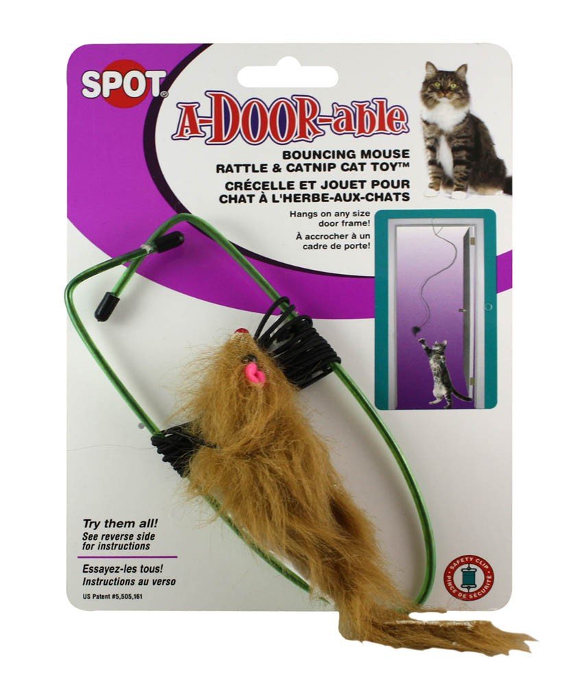 Ethical - Spot A-Dorable Bouncing Mouse Fur Cat Toy