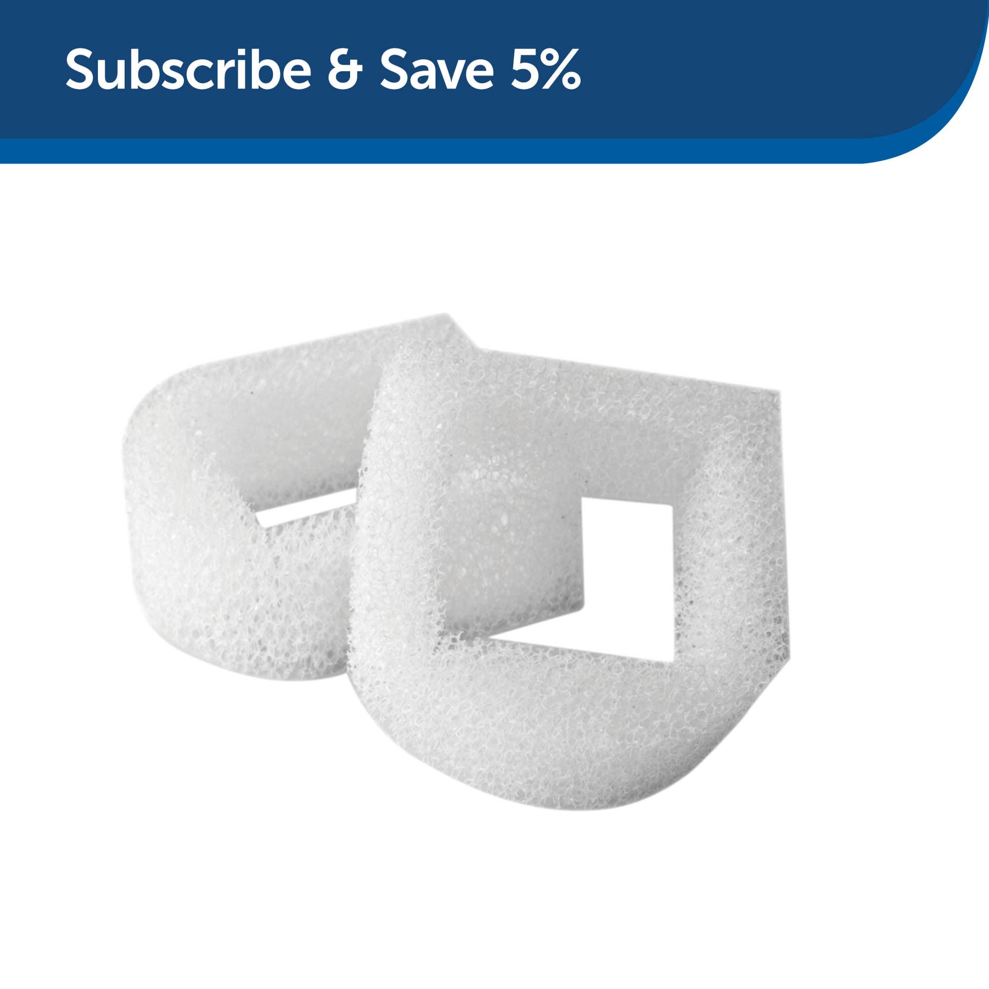 Petsafe Drinkwell Replacement Foam Filters - Compatible With Petsafe Ceramic And Stainless Steel Pet Fountains For Water Dispensers, 2 Pack (Pac00-13711)