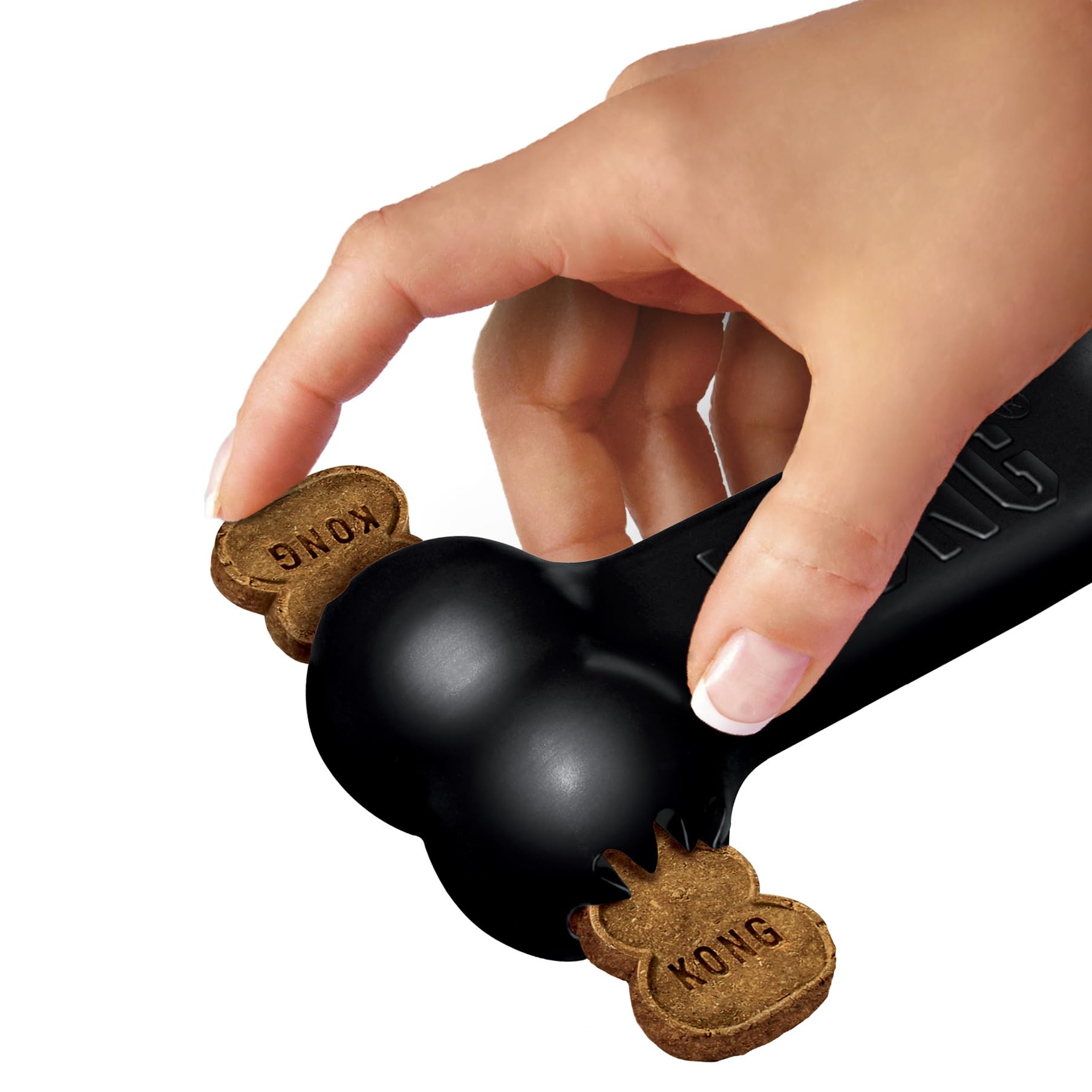 KONG - Extreme Goodie Bone - KONGs Most Durable Natural Rubber Dog Bone for Power Chewers - Black - For Large Dogs