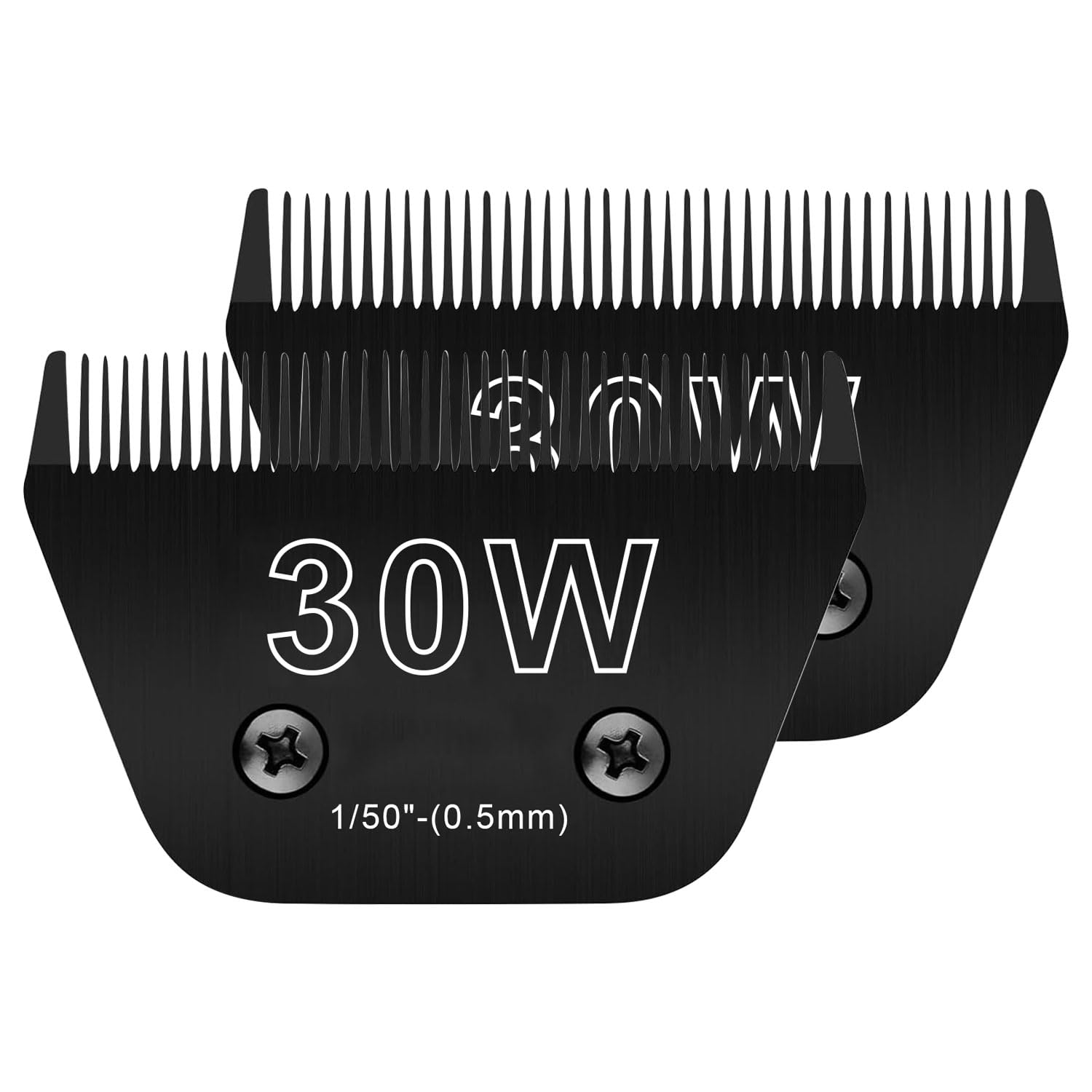 2Pcs 30W Wide Blades For Dog Grooming Blades Compatible With Andis Dog Clippers Blades,Dog Clipper Blades Compatible With Oster 