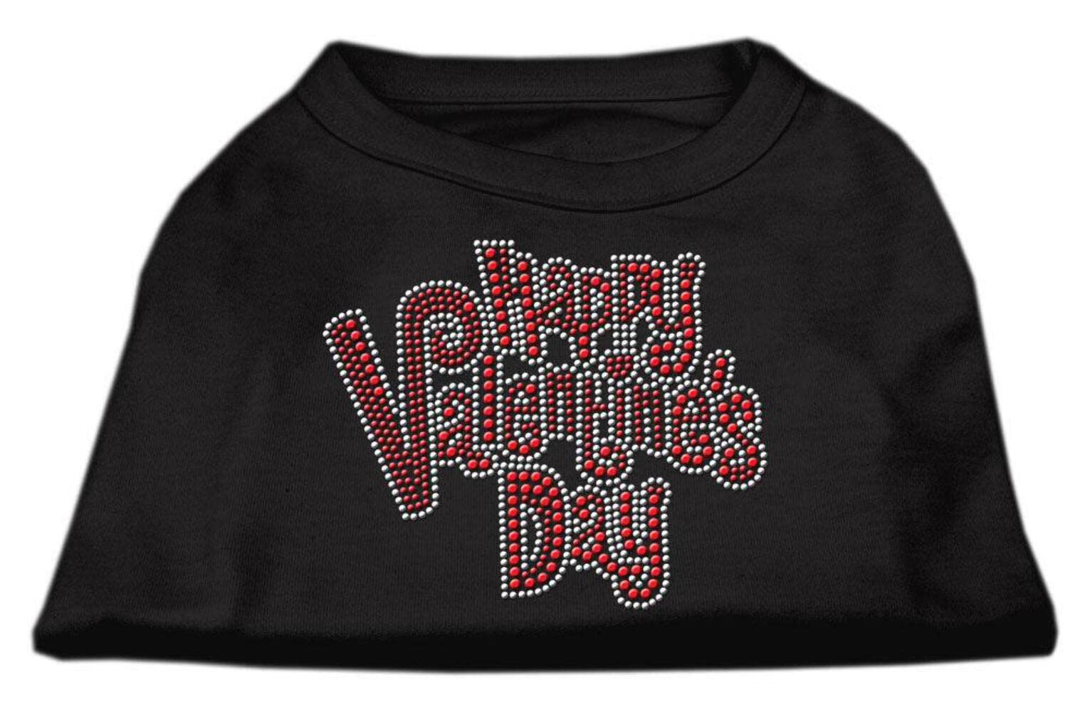 Mirage Pet Products Happy Valentines Day Rhinestone Dog Shirt, Small, Blue