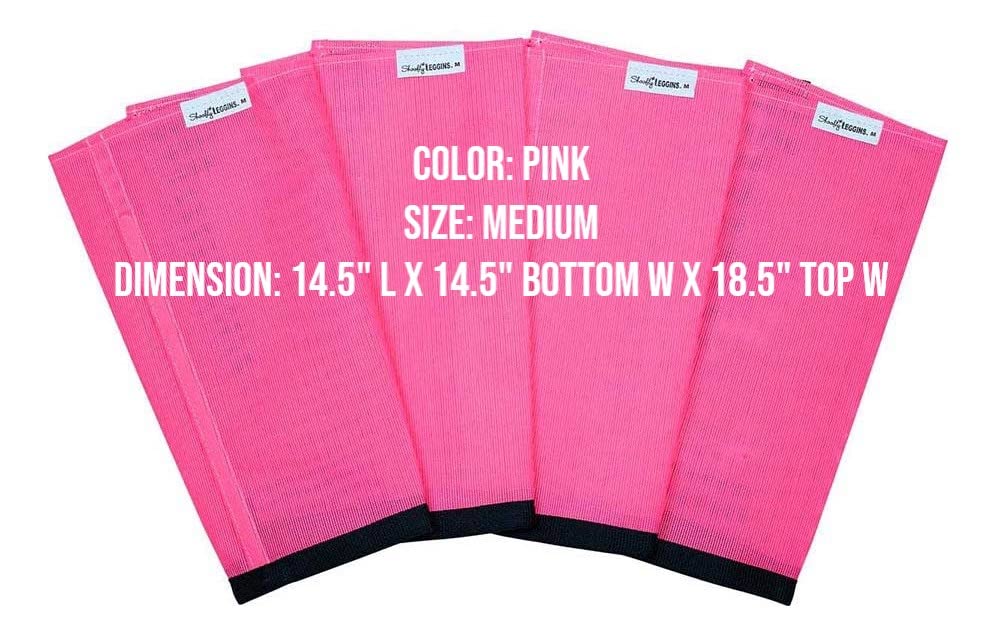 SHOOFLY Horse Leggins, Patented Loose Fitting Boots, Breathable Plastic Mesh (Pink/Medium)