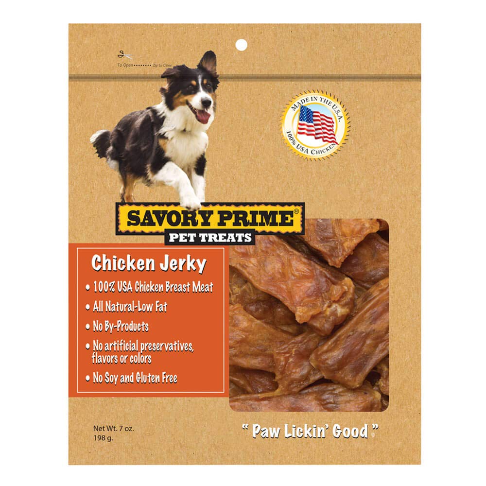 Savory Prime 371 Usa Natural Chicken Jerky Dog Treats, 7 Oz