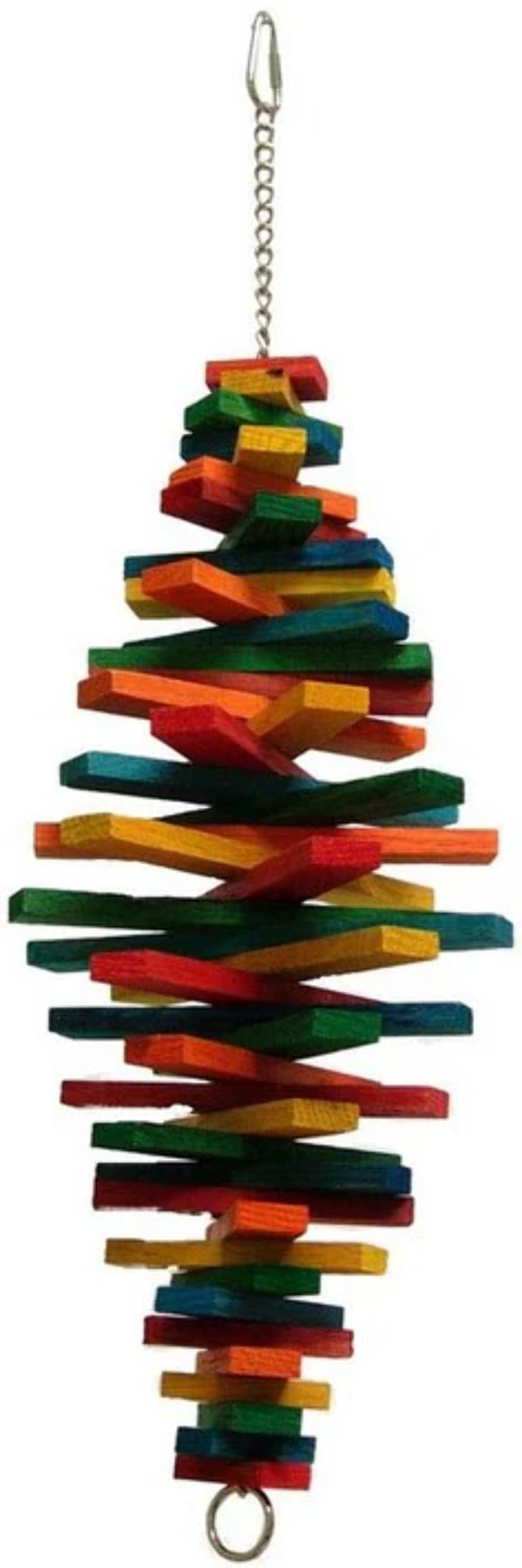 Zoo-Max Cocotte Wooden Bird Toy | Medium Hanging Hardwood Activity Toy | (22 x 6)