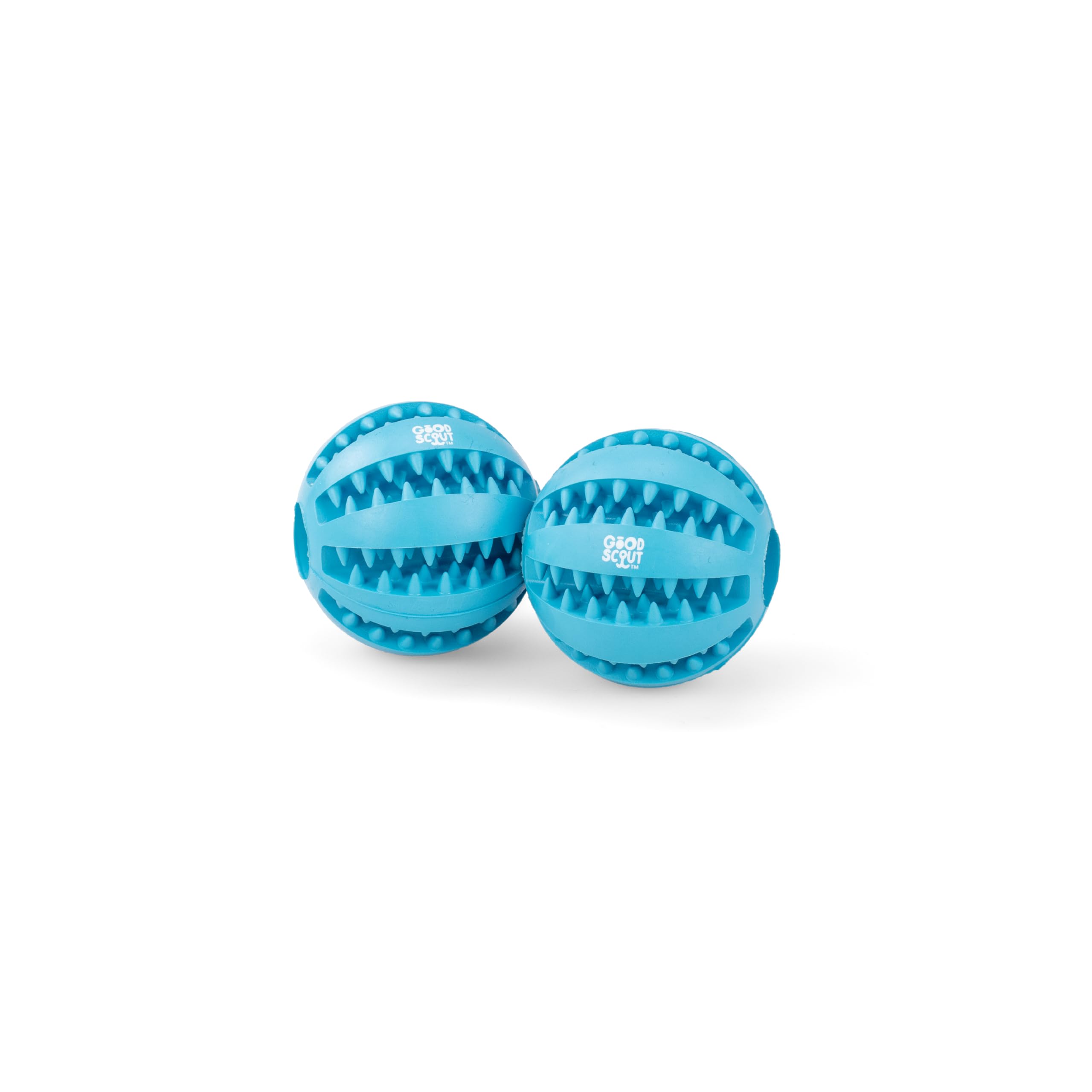 Good Scout Small Rubber Dental Ball Dog Toy for Chewing, Best Dog Toy for Fetch, Chew Toy for Puppies & Adult Dogs, Dog Toy for 