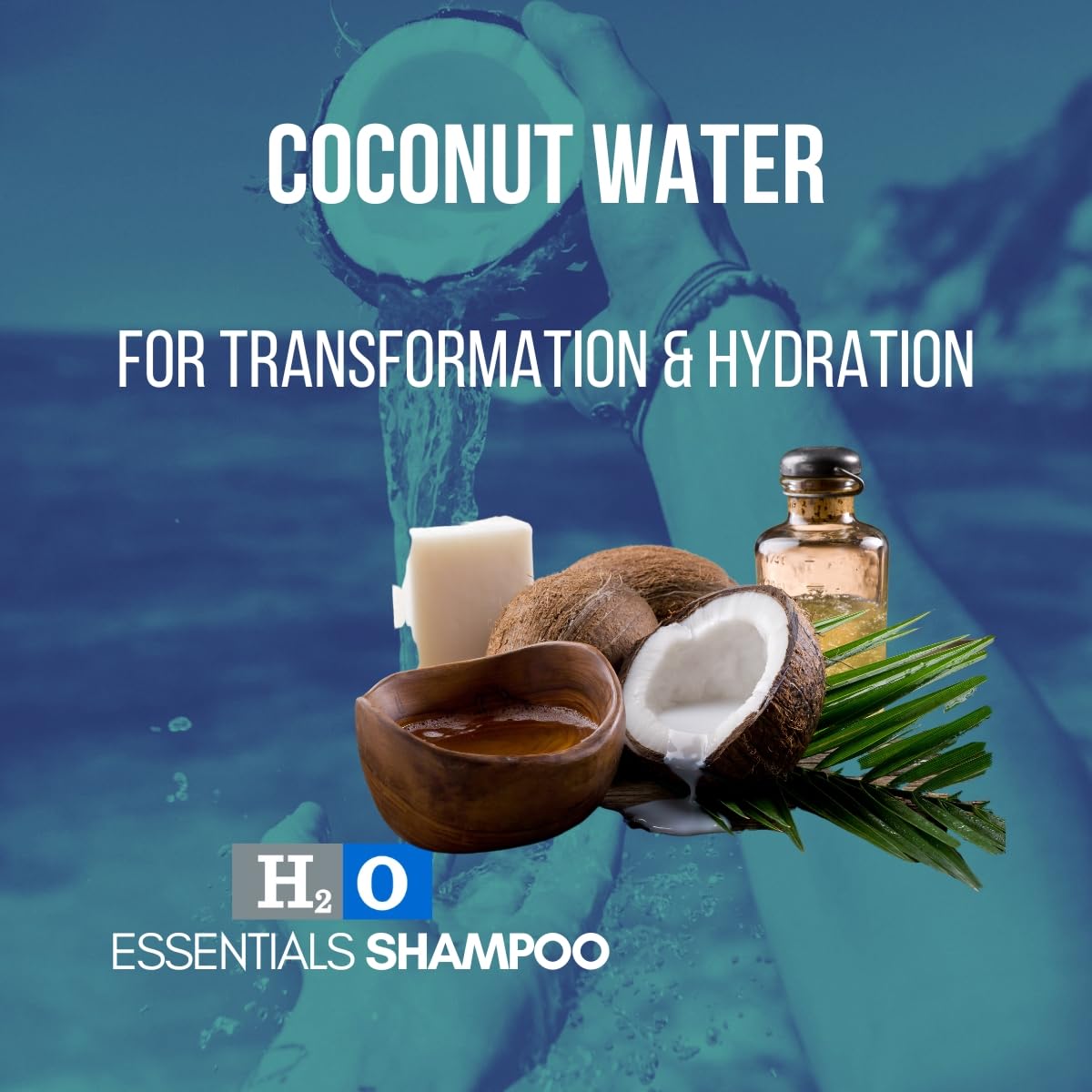 Pure Paws H2O Essentials Shampoo | Extreme Coconut Moisturizing Hydration For A Strong & Healthy Coat | 8Oz
