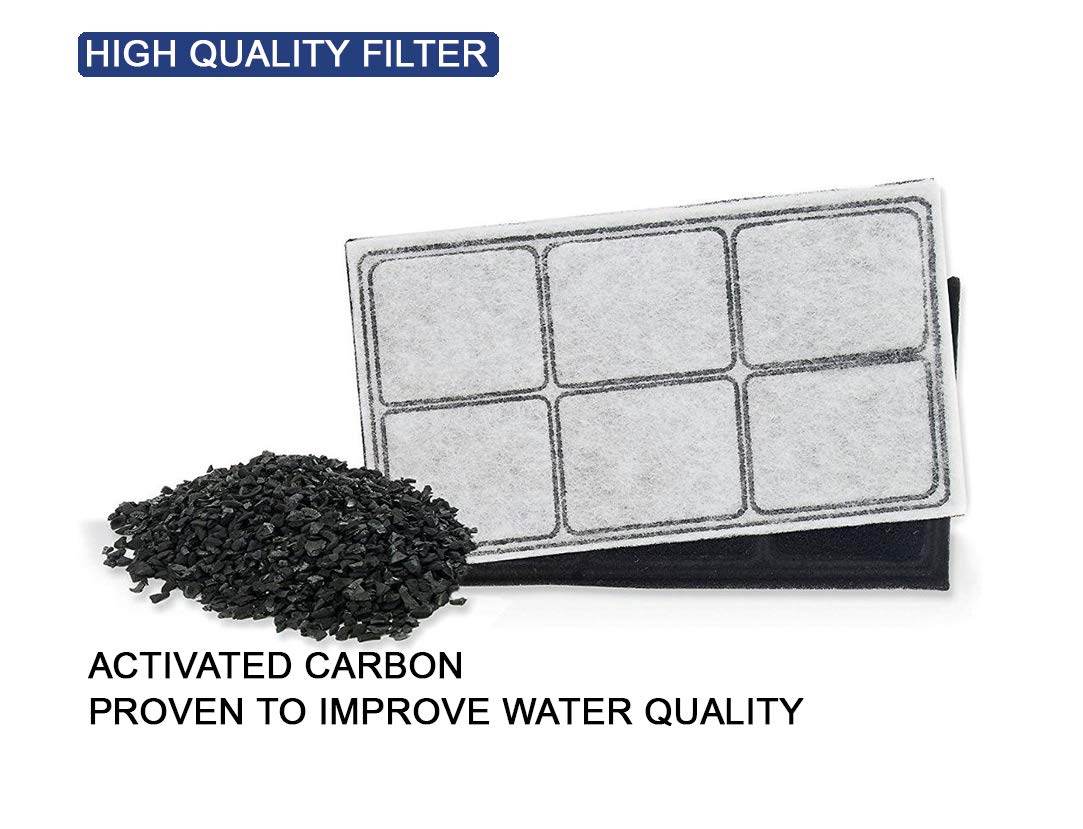 Goldtone 12-Pack, 6-Chamber Carbon Replacement Pet Dog And Cat Water Filters For Drinkwell Pet Fountains, (12 Pack)