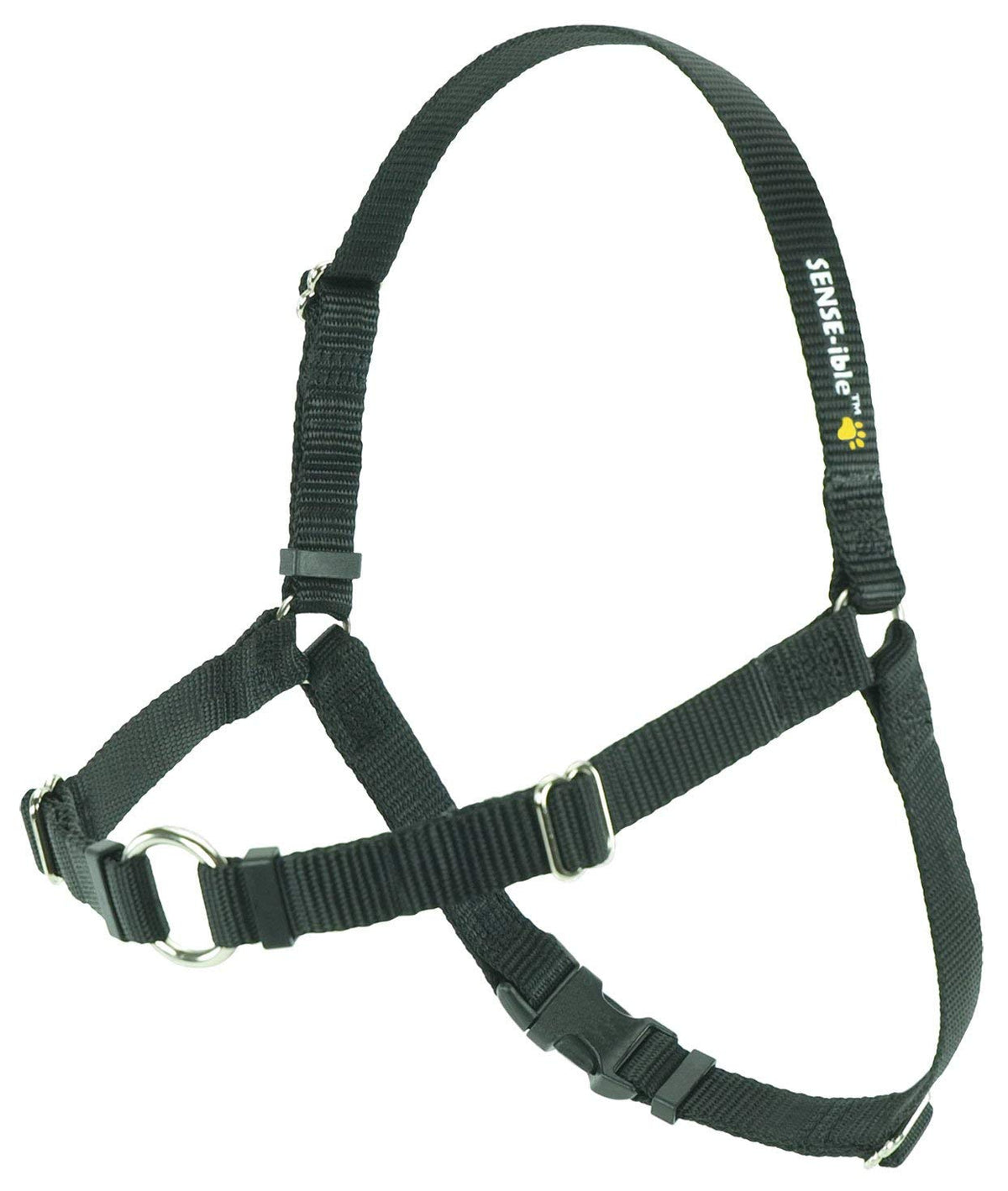 Sense-Ible No-Pull Dog Harness - Black Medium/Large (Narrow) By Softouch