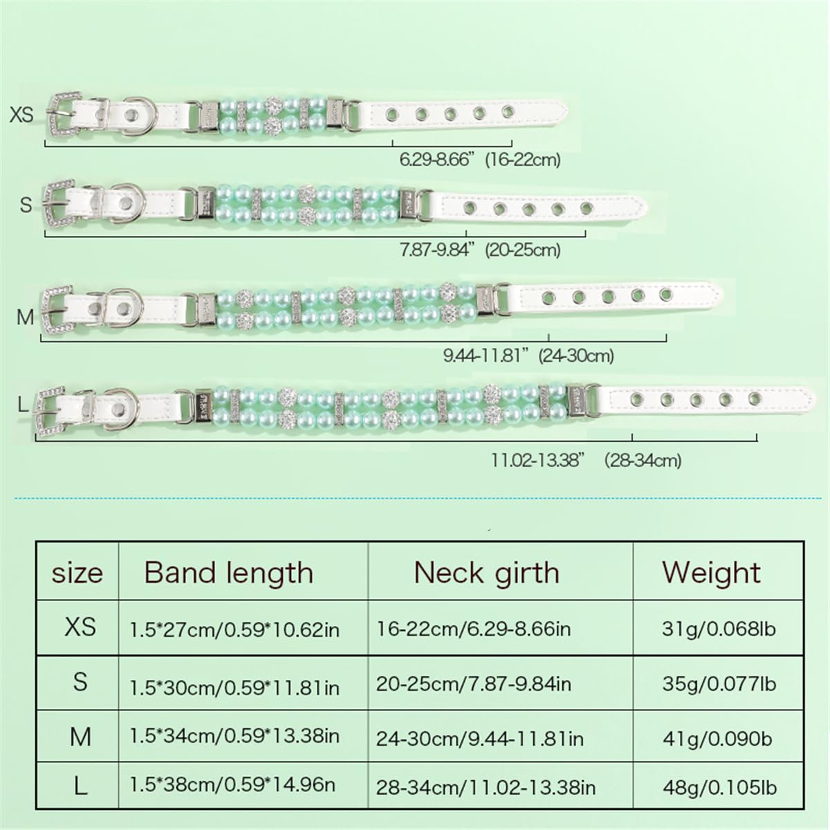 Black Pearl Small Dog Collar, Pearl Cat Collar Pu Leather Male Dogs Necklace With Crystal Diamond Rhinestone Jewlled For Puppy Kitten Xs Small Medium Dogs Wedding & Birthday Gift S