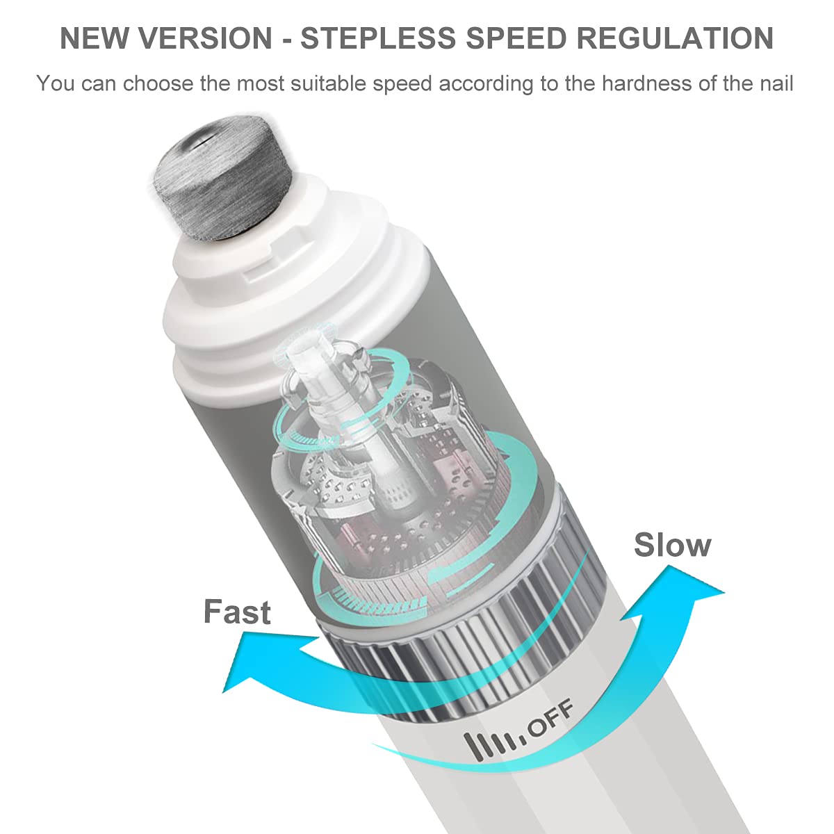 Casifor Dog Nail Grinder And Clippers Quiet With 10H Working Time Professional Pet Nail Trimmer Stepless Speed Regulation Pet Nail Grinder Electric Nail File For Large Medium Small Dogs And Cats…