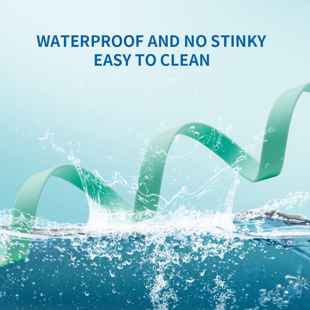 Waterproof Dog Training Leash 50Ft 30Ft 15Ft 10Ft 5Ft Heavy Duty Recall Long Lead For Large Medium Small Dogs (10Ft, Mint Green)