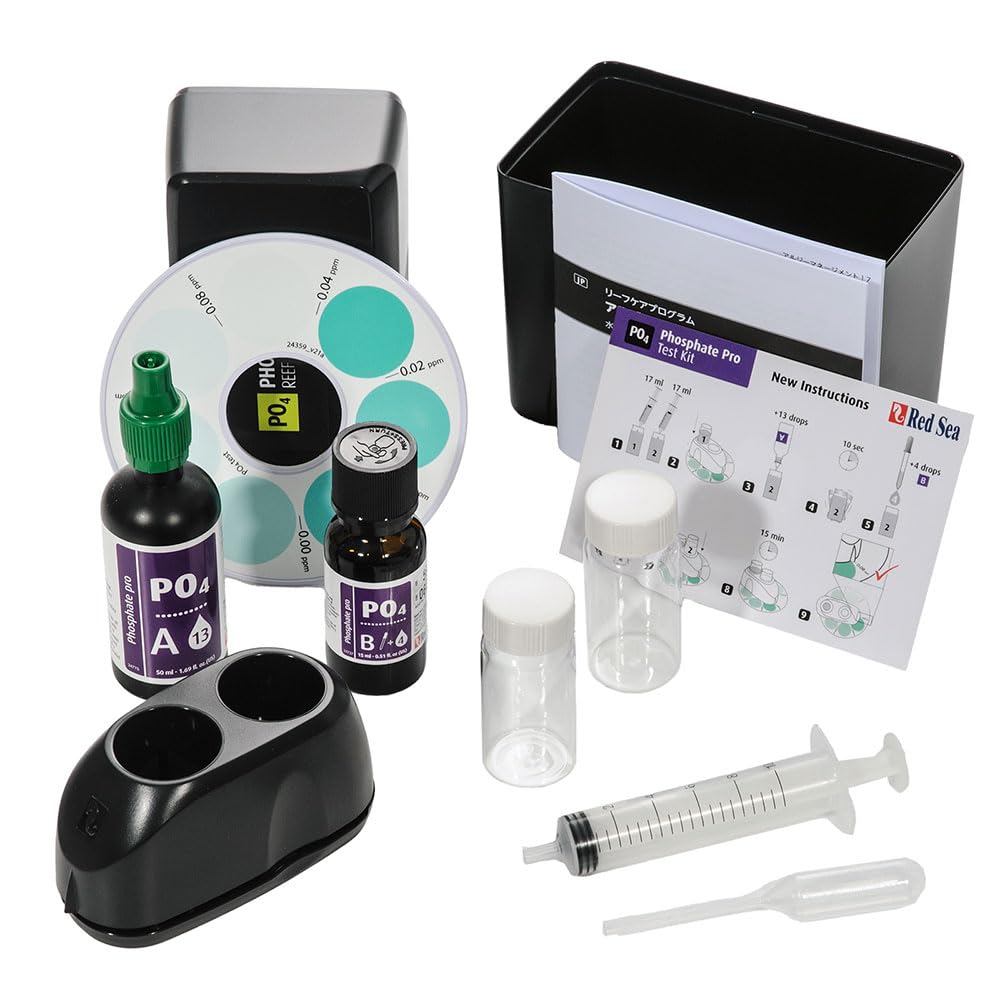 Red Sea Fish Pharm Are21425 Saltwater Phosphate Pro Test Kit For Aquarium, 100 Tests