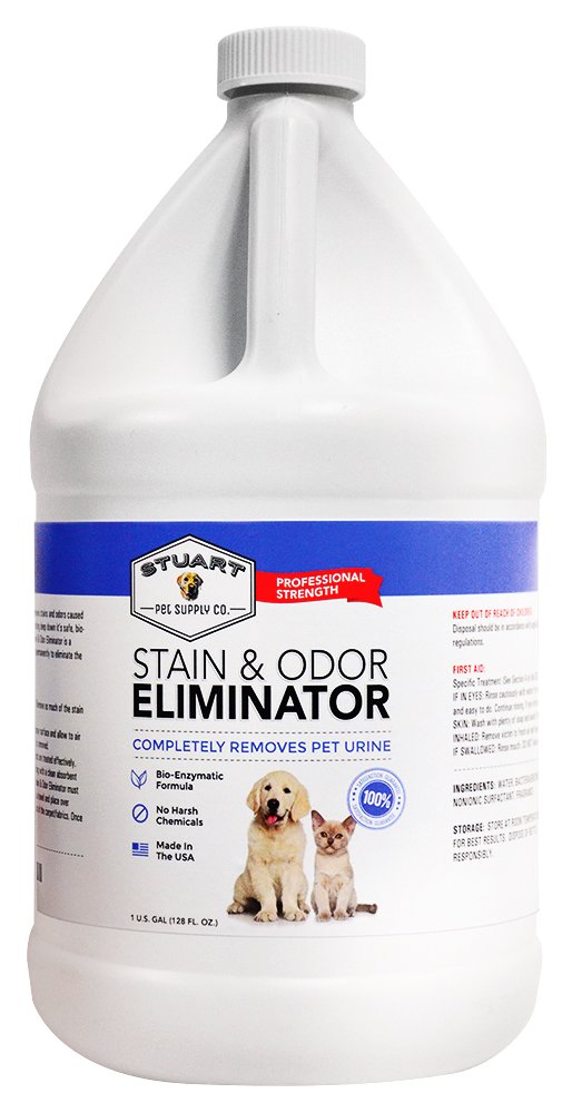 Stuart Pet Supply Co. Professional Strength Pet Stain And Odor Eliminator - Urine Odor Remover - Pet Urine Enzyme Cleaner - Enzy