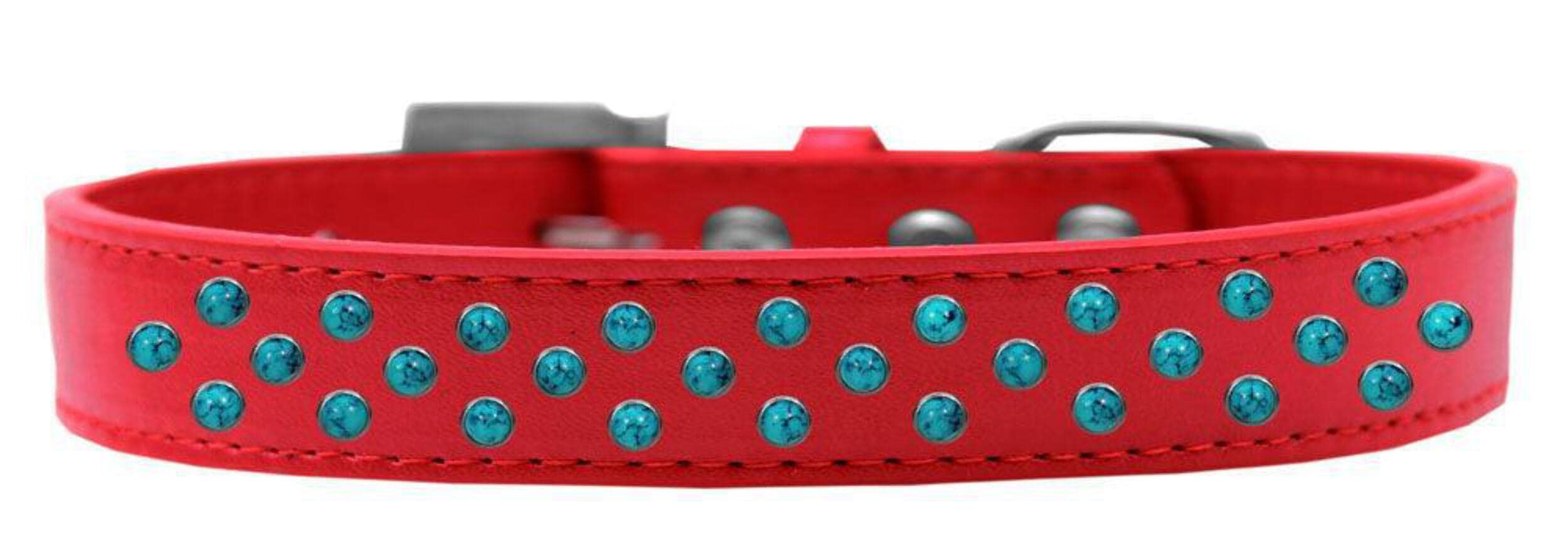 Mirage Pet Products Southwest Turquoise Pearl Black Puppy Dog Collar, Size 14