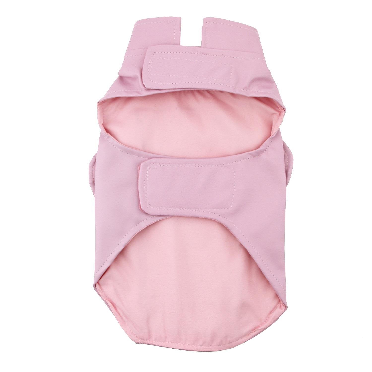 Biker Dawg Motorcycle Dog Jacket (Small, Pink)