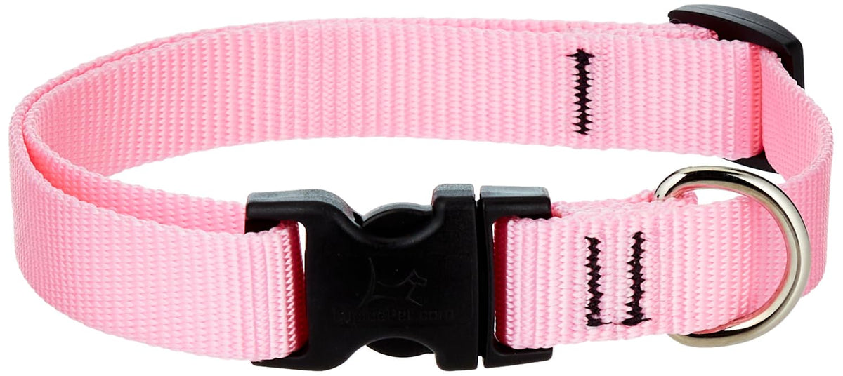 Lupinepet Basics 3/4' Pink 13-22' Adjustable Collar For Medium And Larger Dogs