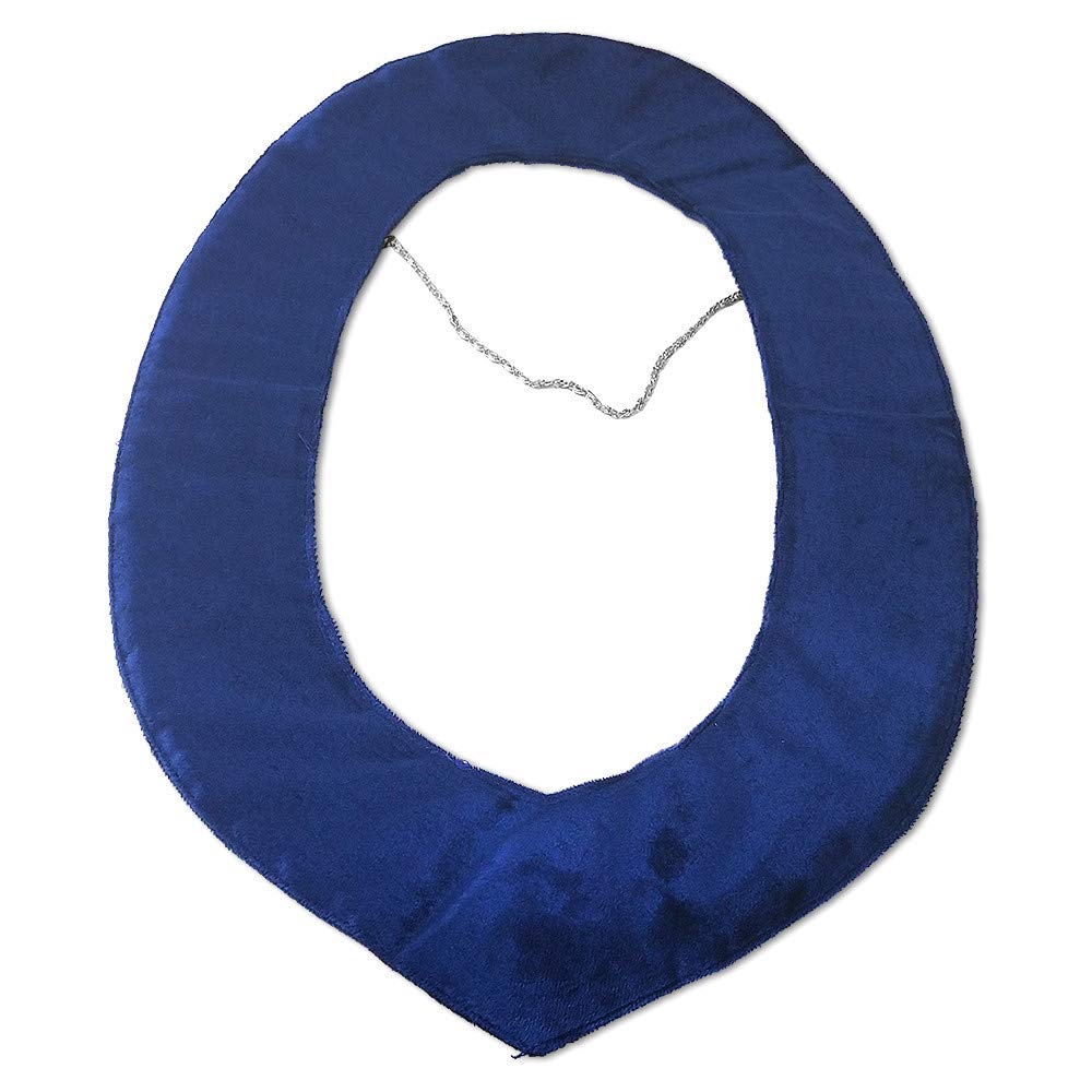 Imason Masonic Chain Collar Blue Lodge Master Mason Compass and Square with G - Silver Plated