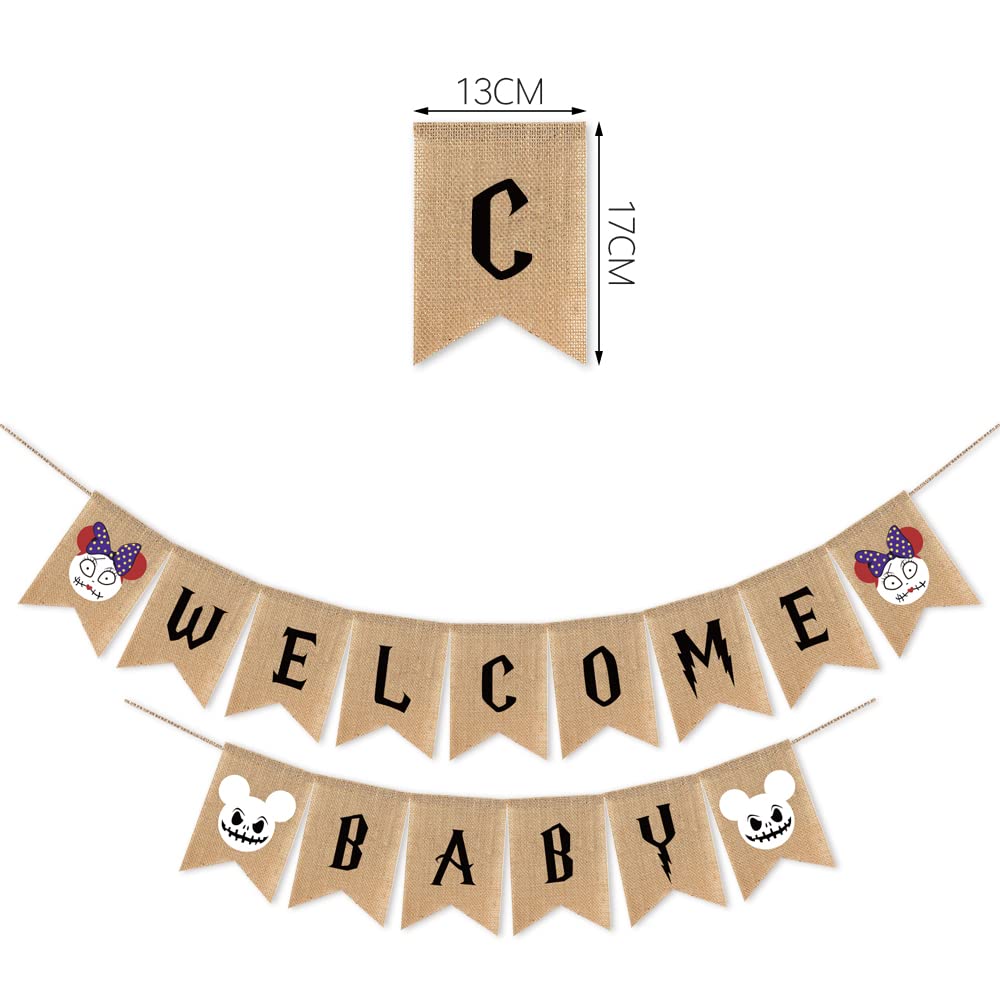 Jack And Sally Welcome Baby Banner