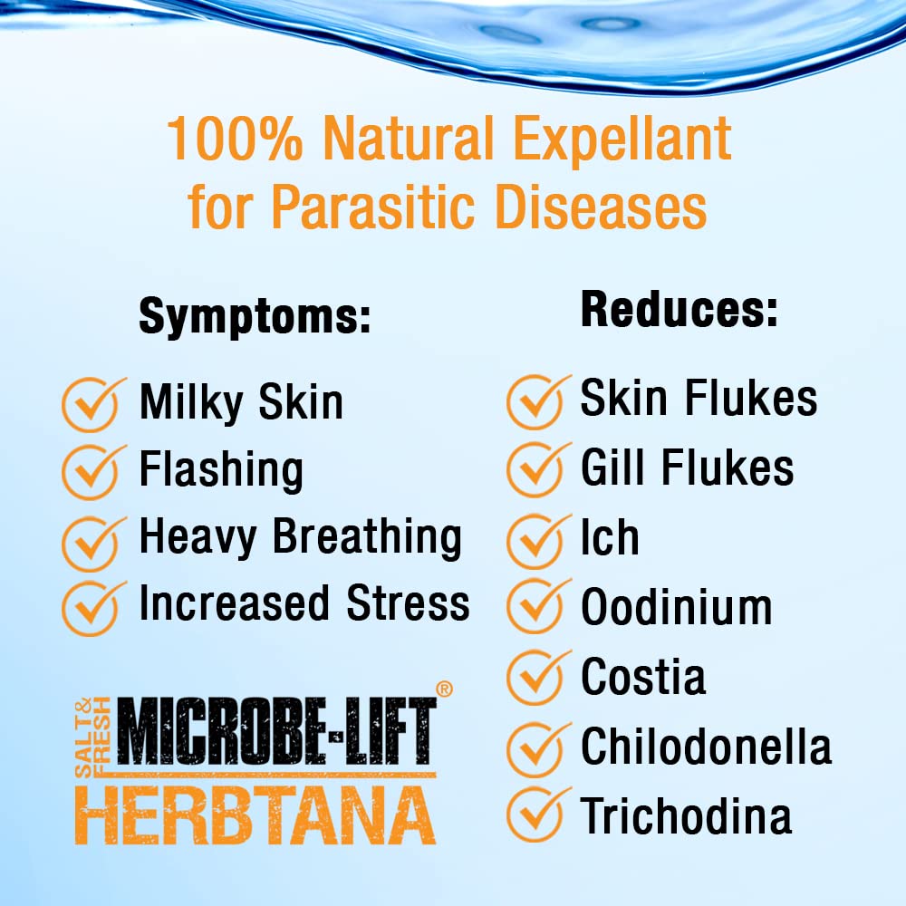 MICROBE-LIFT HERB08 Herbtana for Freshwater and Saltwater Home Aquariums and Fish Tanks, 4 Ounces