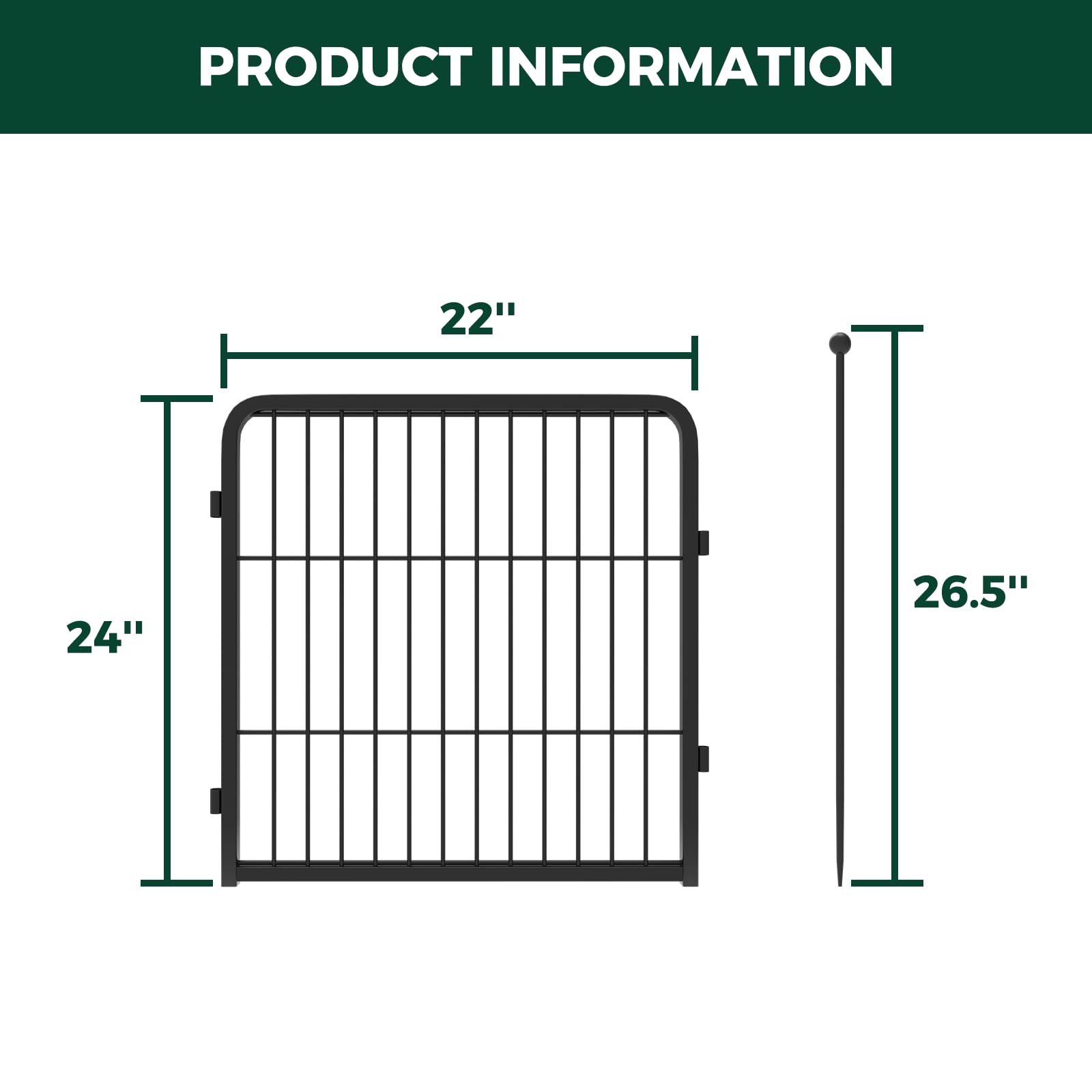 Fxw Rollick Dog Playpen For Indoor, Yard, Rv Camping, 24 Inch 2 Panels For Puppy And Small Dogs│Patented