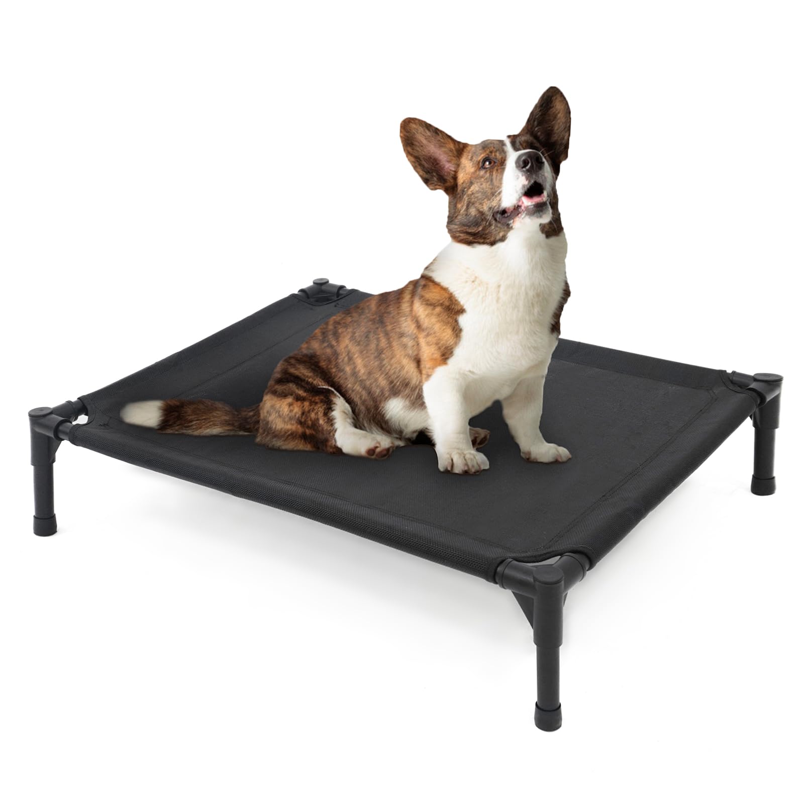 Garnpet Elevated Dog Bed For Medium Dogs, Raised Dog Cot Beds Fits Up To 150 Lbs, Heavy Duty Pet Cots With Durable Supportive Te