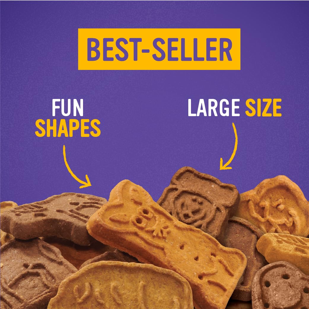 Blue Dog Bakery More Crunch Biscuits Value Box | Large, Bacon, Chicken, Cheese, Peanut Butter | Natural Healthy Dog Treats, 5 Po