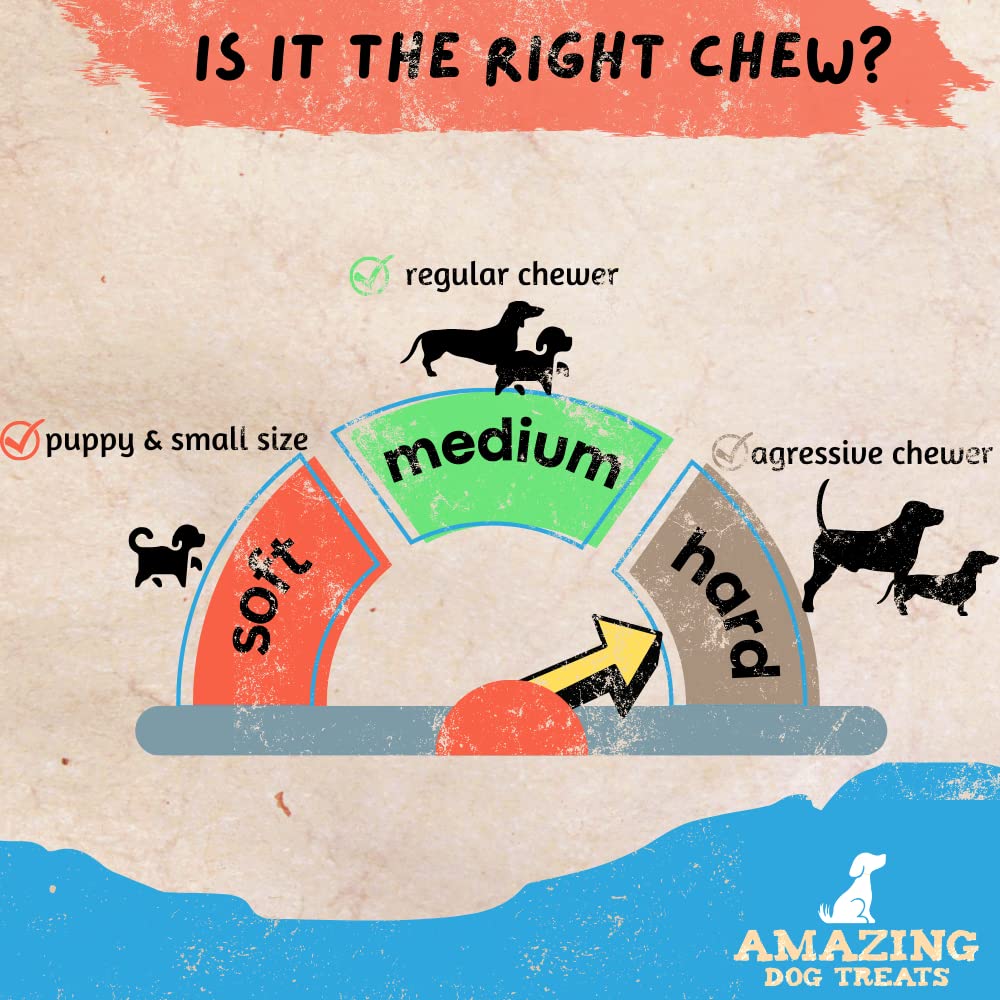 Amazing Dog Treats - Meaty Smoked Rib Bones (5 Count Pack) - Rib Bones for Dogs - Natural Smoked Grass Fed Cattle Rib Bone Dog C