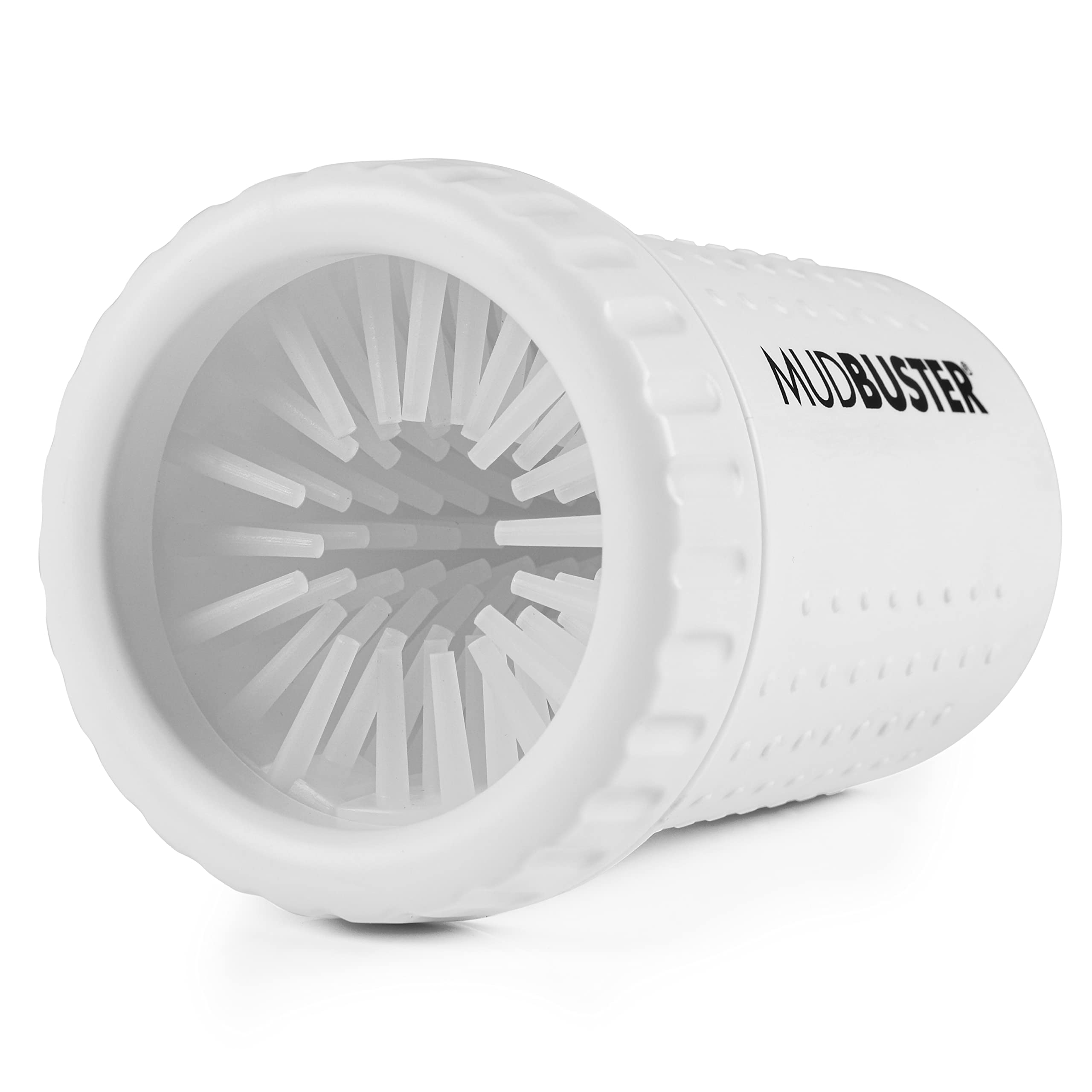 Dexas Mudbuster Portable Dog Paw Washer/Paw Cleaner, Medium, Bright White- Special Edition (Pw71032-22Wp)