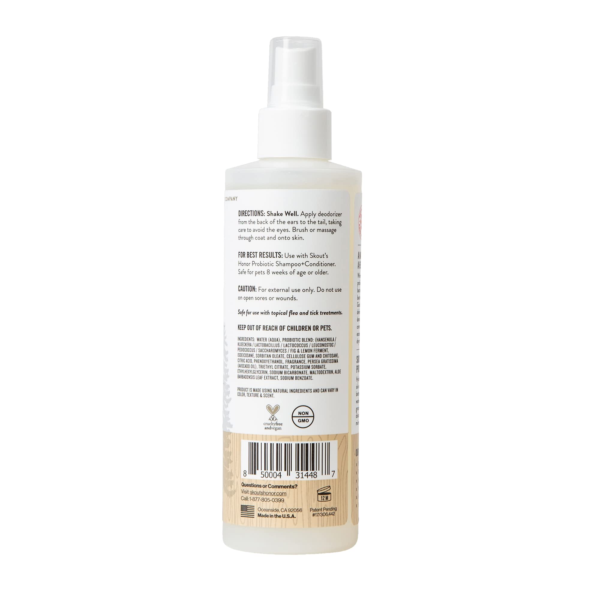 Skouts Honor Dog Deodorizer Dog Of The Woods 8Oz