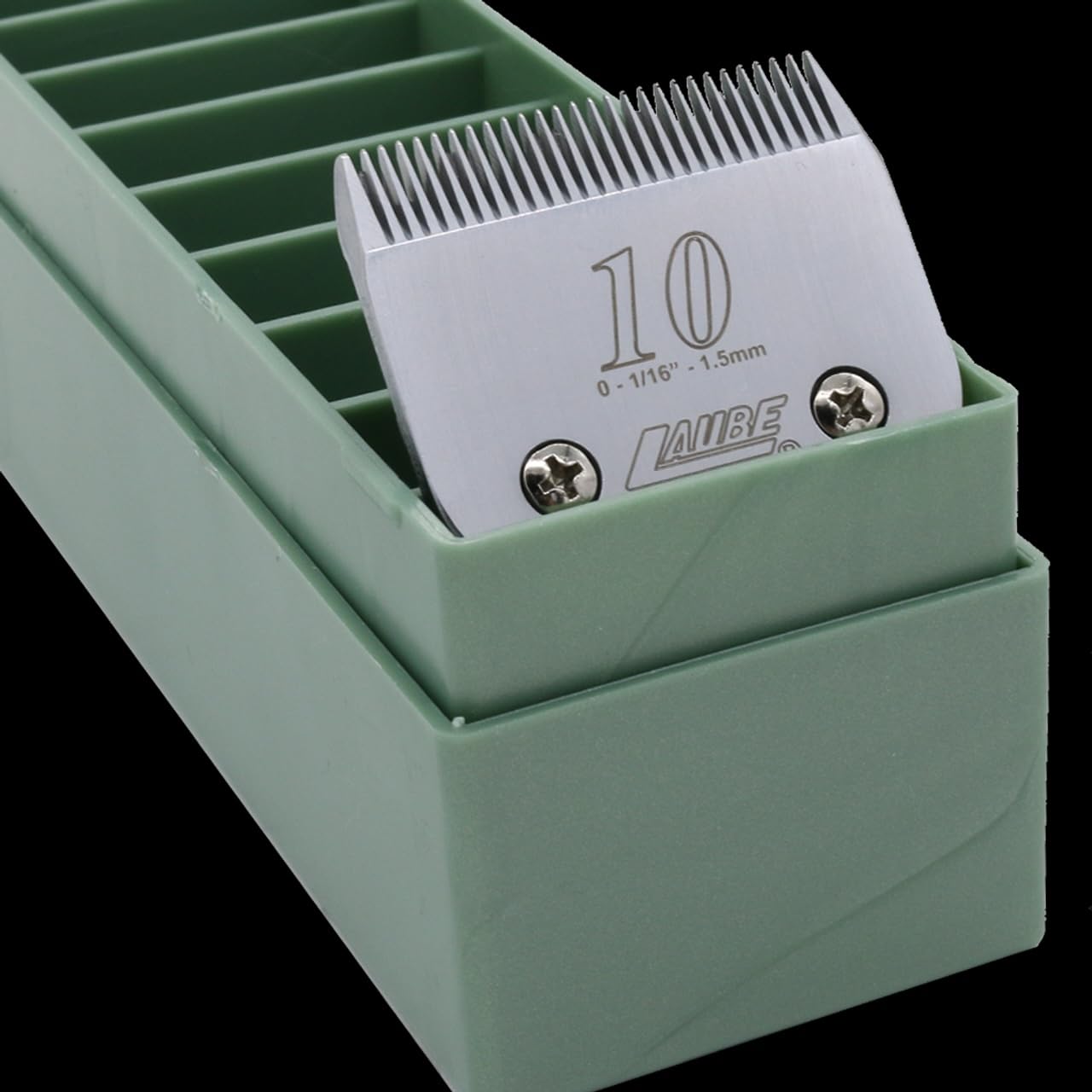 Laube Mini Blade Case For Pet Grooming Clipper Blades - Organizer Fits 12 Blades - Compact Size (9.25'' X 2.25'' X 2.25'') - Det