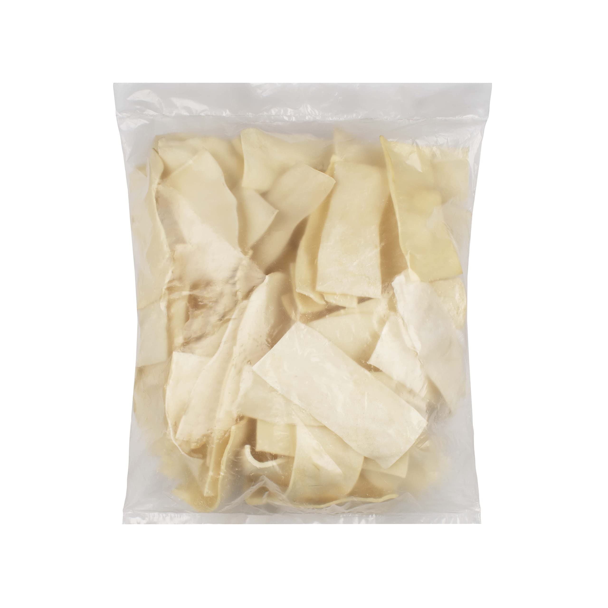 GreenCow Rawhide Chips 3-Pound Bag - Premium Large Dog Rawhide Chews - Ideal for Agressive Chewers Dog Rawhide Treats - Durable