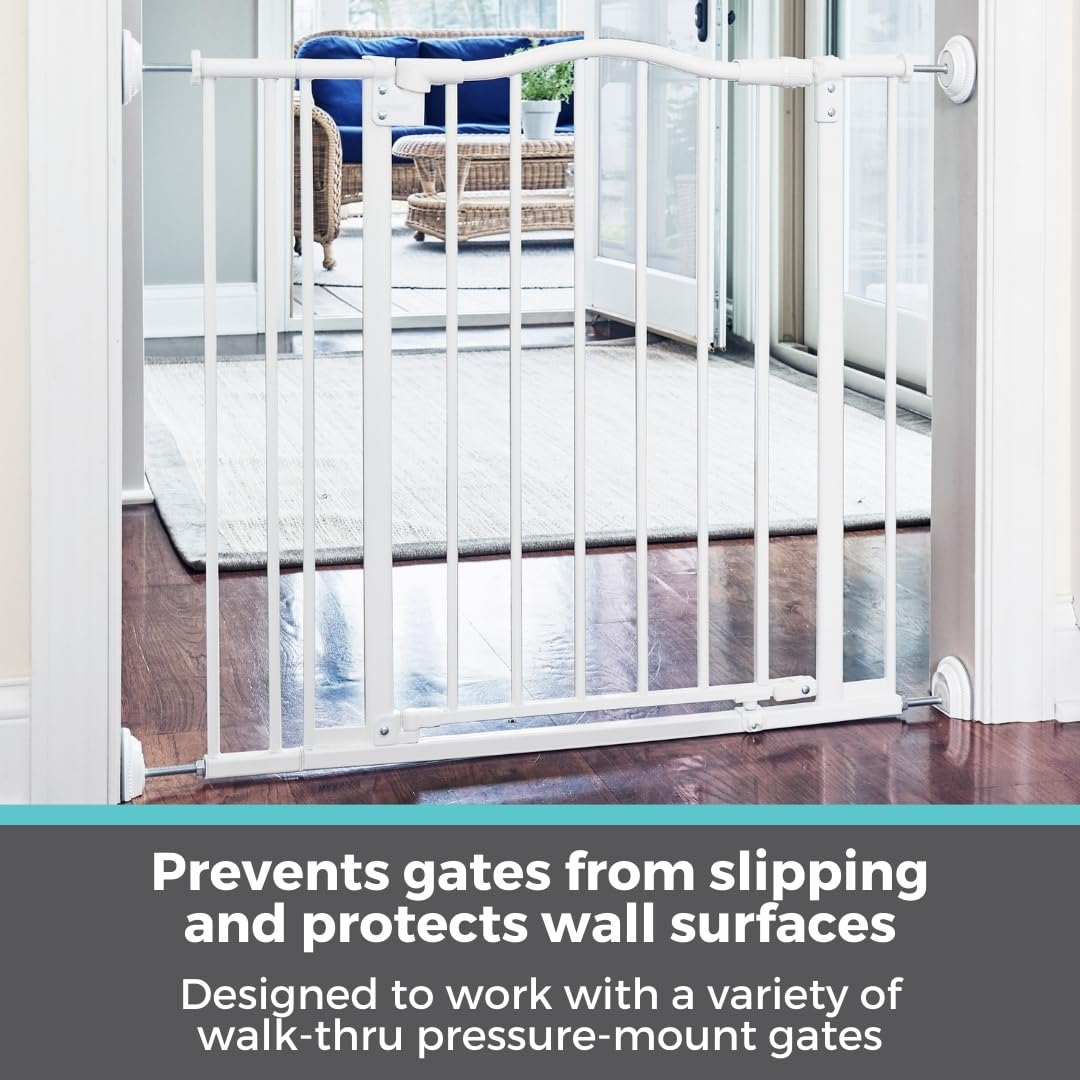 Toddleroo by North States Baby Gate Wall Guards: Provides Extra Safety and Stability for Most Pressure Mounted Baby Gates. Prote