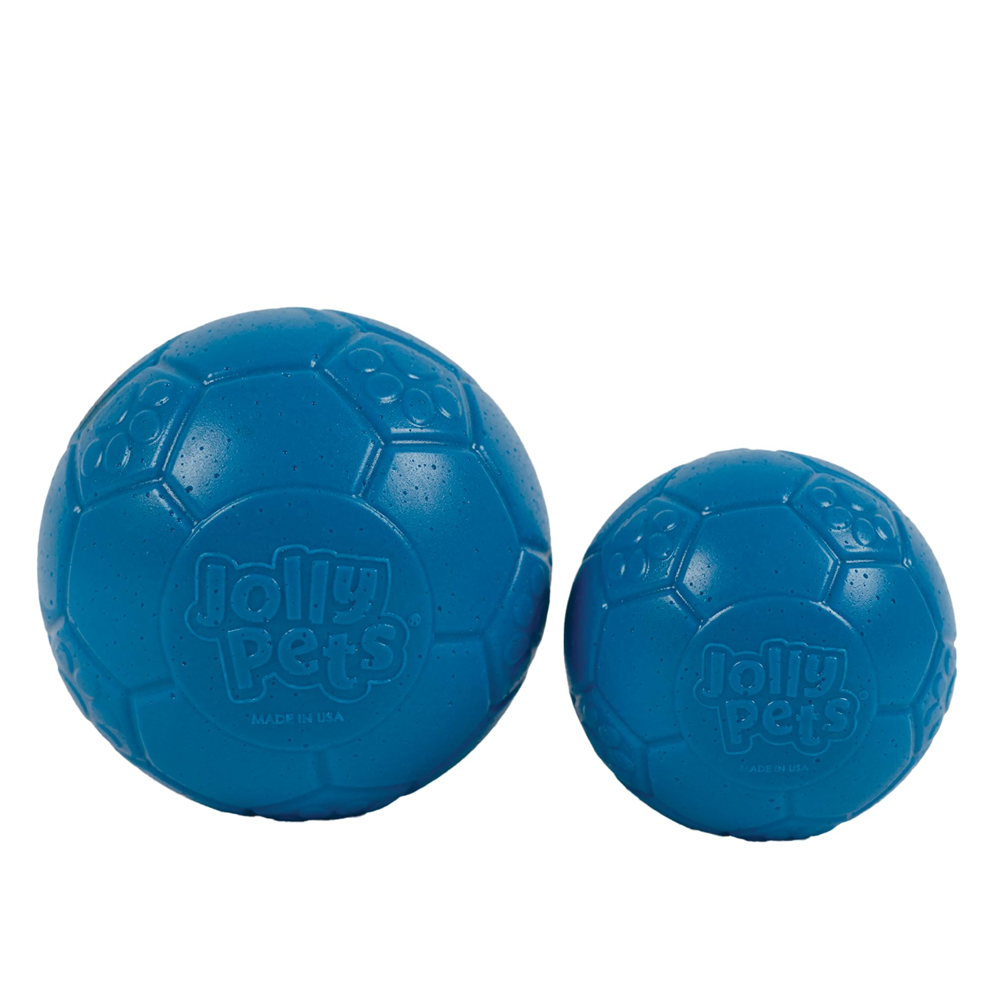 Jolly Pets Mini Jolly Soccer Ball; Floating-Bouncing Dog Toy; 4' Ocean Blue