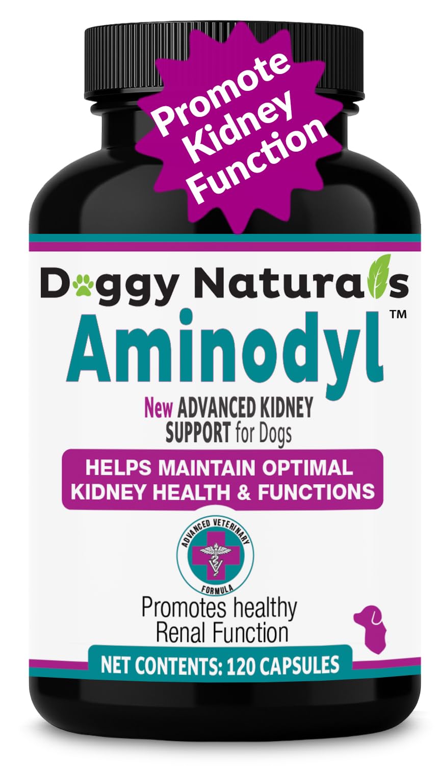 Aminodyl Kidney Support Supplement 1100mg for Dogs - Supports Natural Kidney Function with Amino Vastly Promotes Health, Wellbei