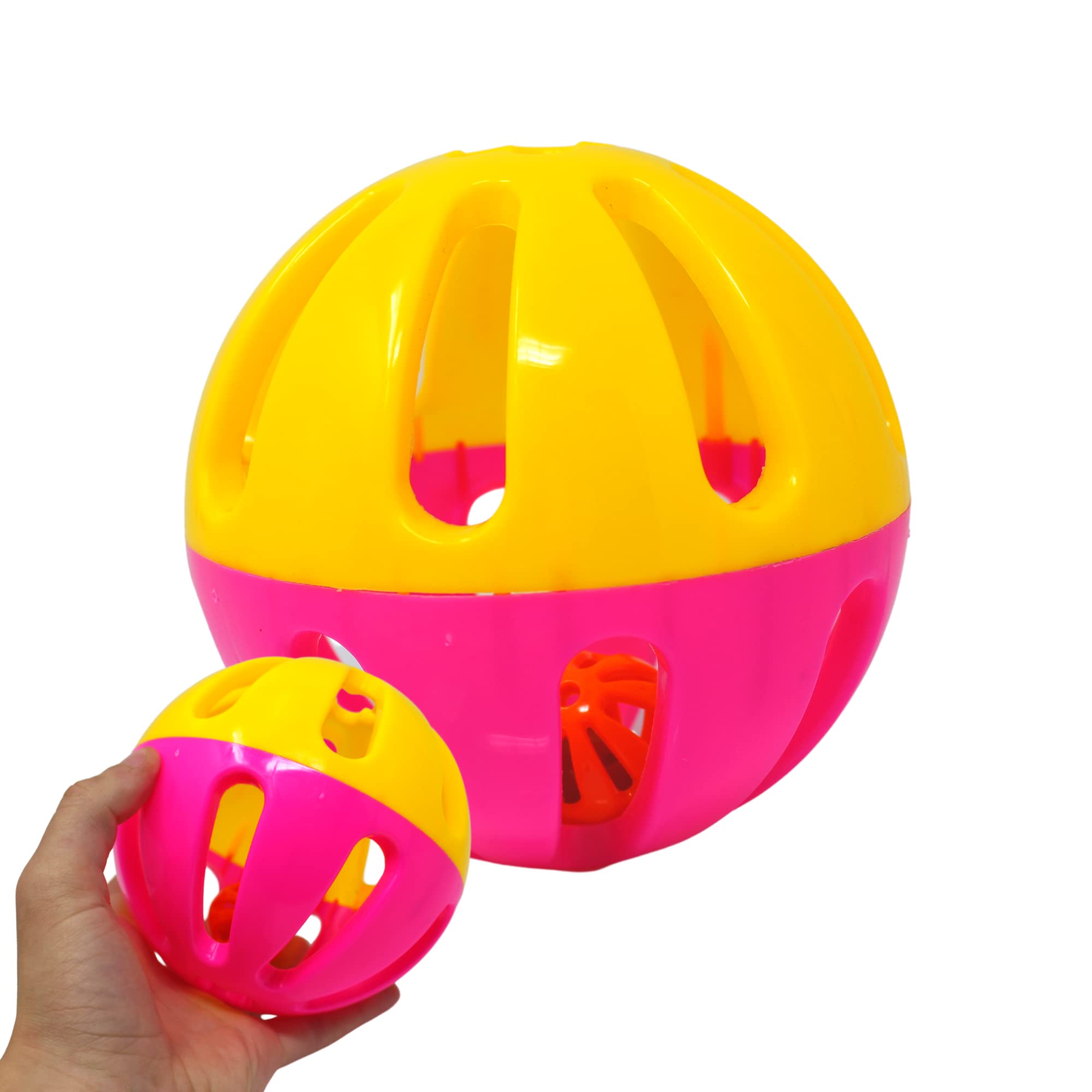 Bonka Bird Toys 2008 Huge 5 Plastic Pet Ball Parrot Foraging Foot Talon Toy Good Large Macaws Cockatoos Cats Small Dogs DIY Inf