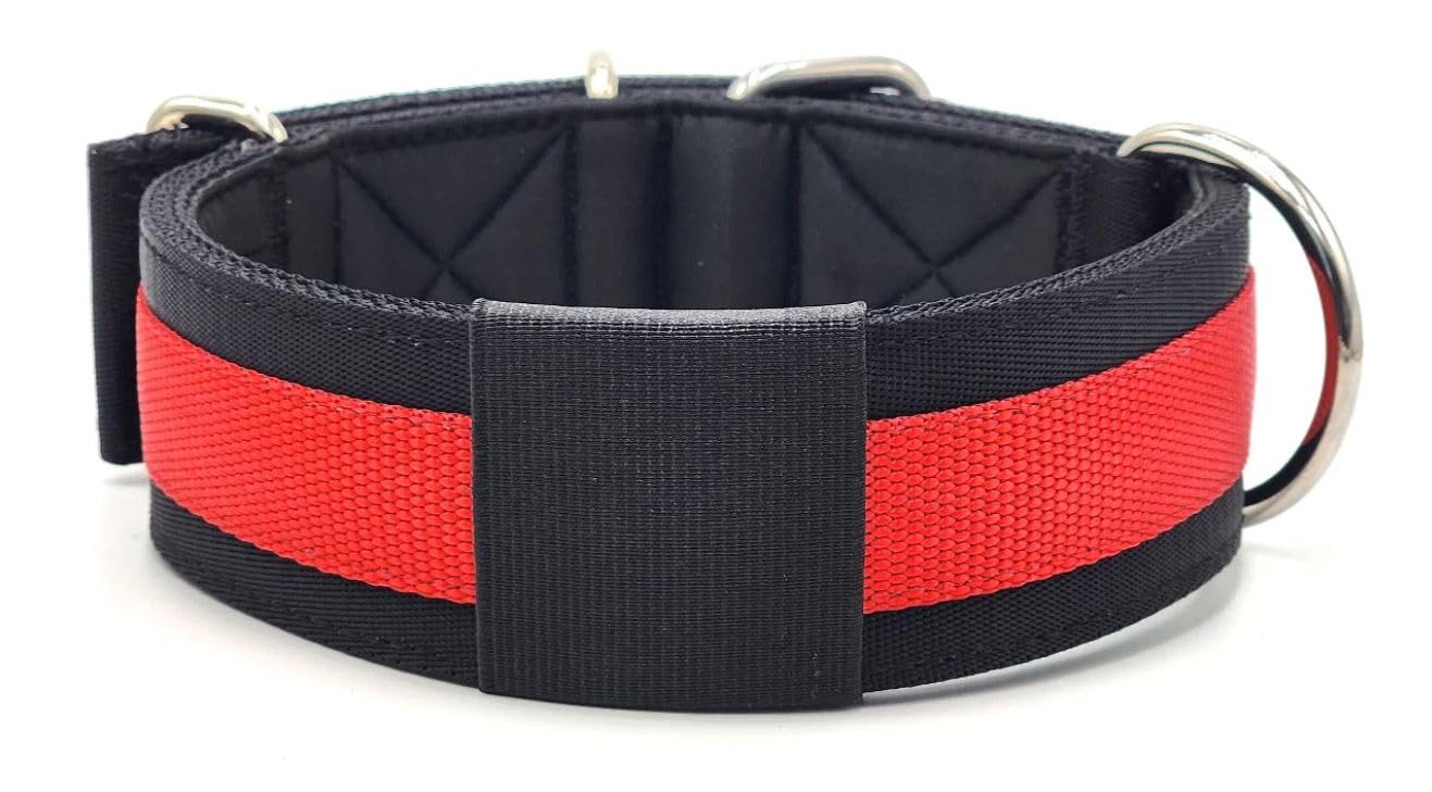 Canine Athletes 2' Wide Elite Max V2 Neoprene Padded Thick Working Dog Collar For Strong Dogs (Medium Large)