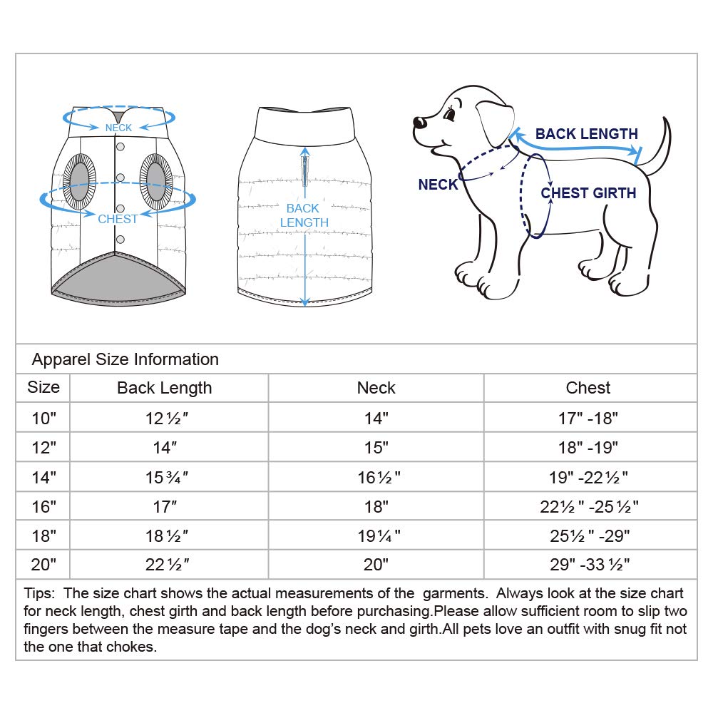 Blueberry Pet Cozy & Comfy Windproof Lightweight Quilted Fall Winter Glossy Dog Puffer Jacket In Deep Rouge, Back Length 18.5', Size 18, Warm Coat For Large Dogs