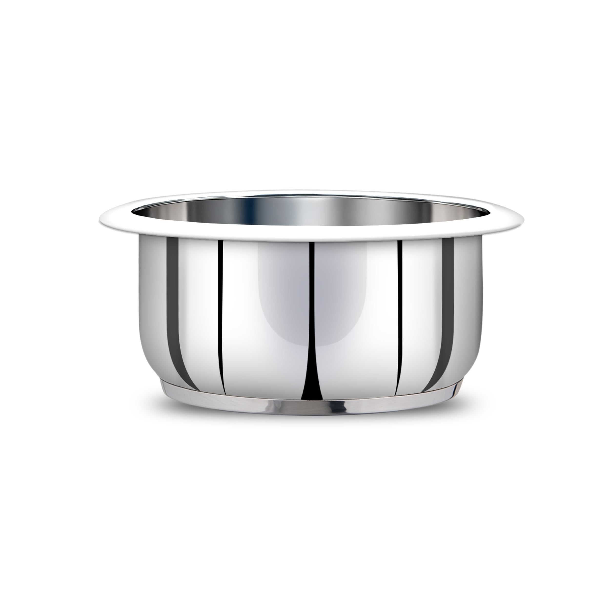 Pigeon Stainless Steel Bowl, 22 cm diameter, Compatible with 1 L Rice Cooker (Silver, Induction Bottom)