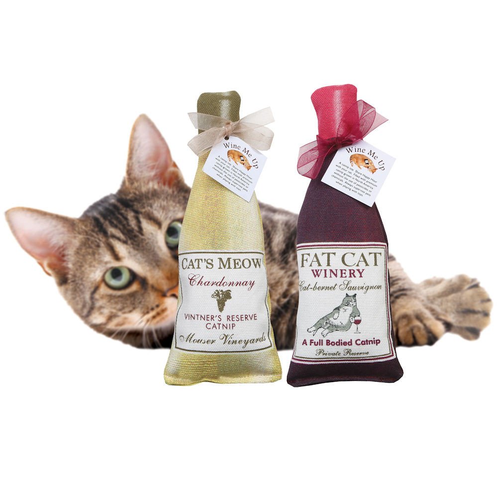 Alice'S Cottage Wine Me Up Fun Catnip Toys - Wine Bottle Shaped