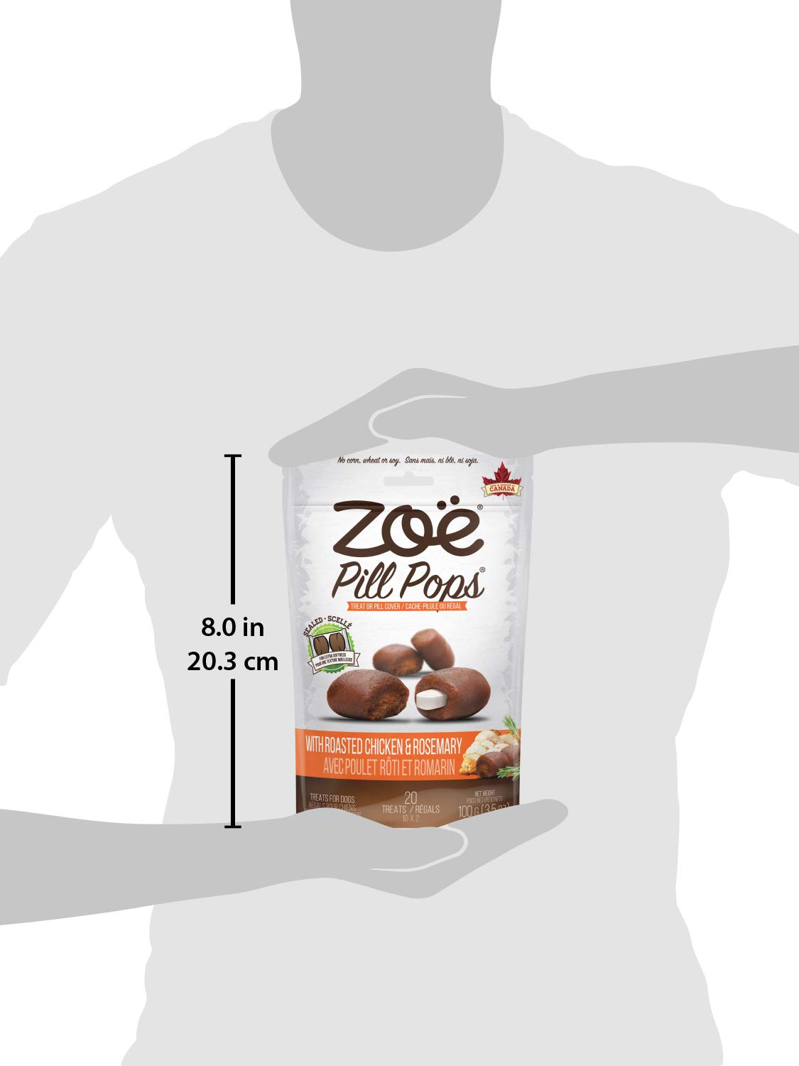 Zoe Zo Pill Pops for Dogs, Healthy Dog Treats, All Natural Dog Treats to Hide Medication, Roasted Chicken with Rosemary Recipe,
